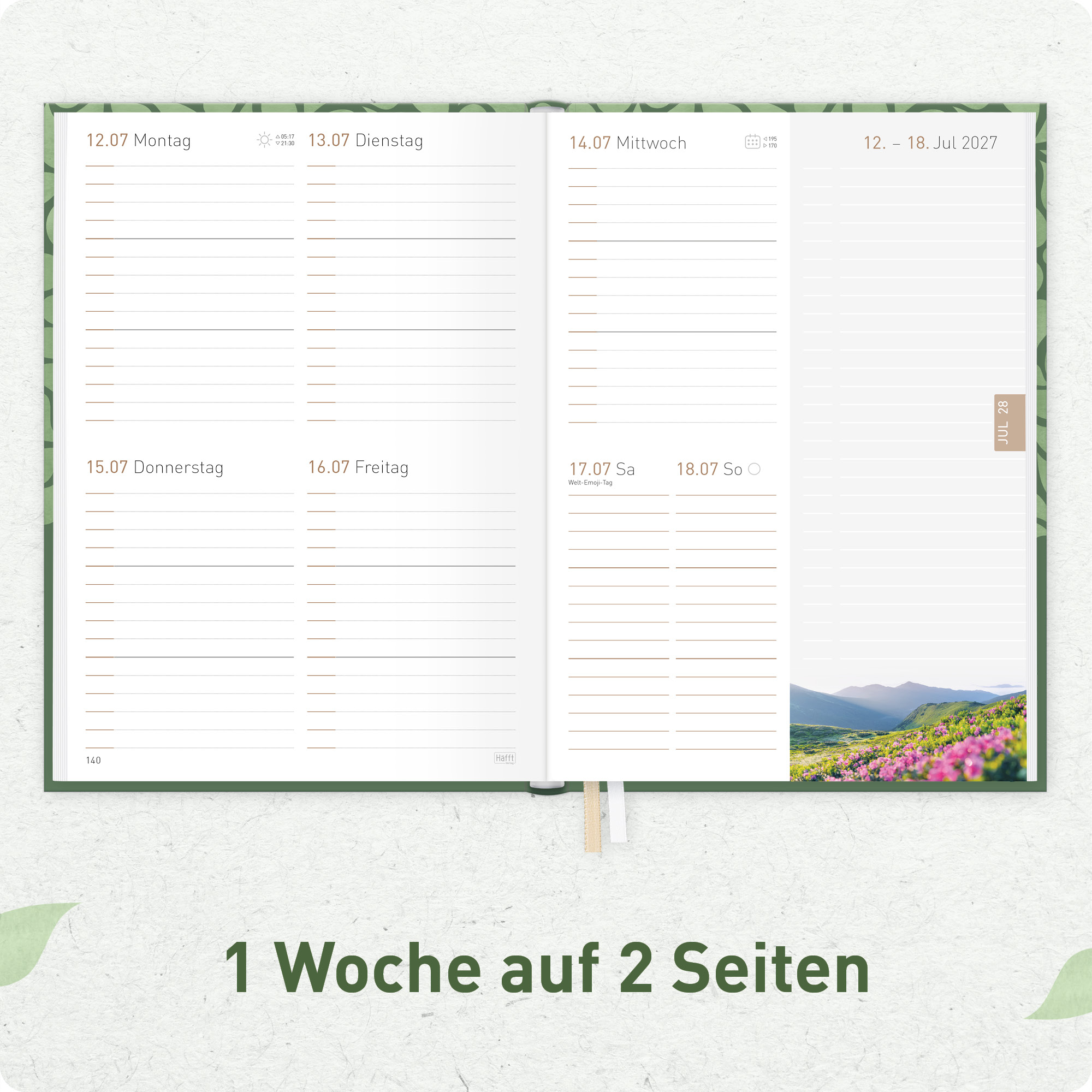 Artikelbild 4 des Artikels “Chäff-Timer Classic A5 2027 [Sea of Leaves] “