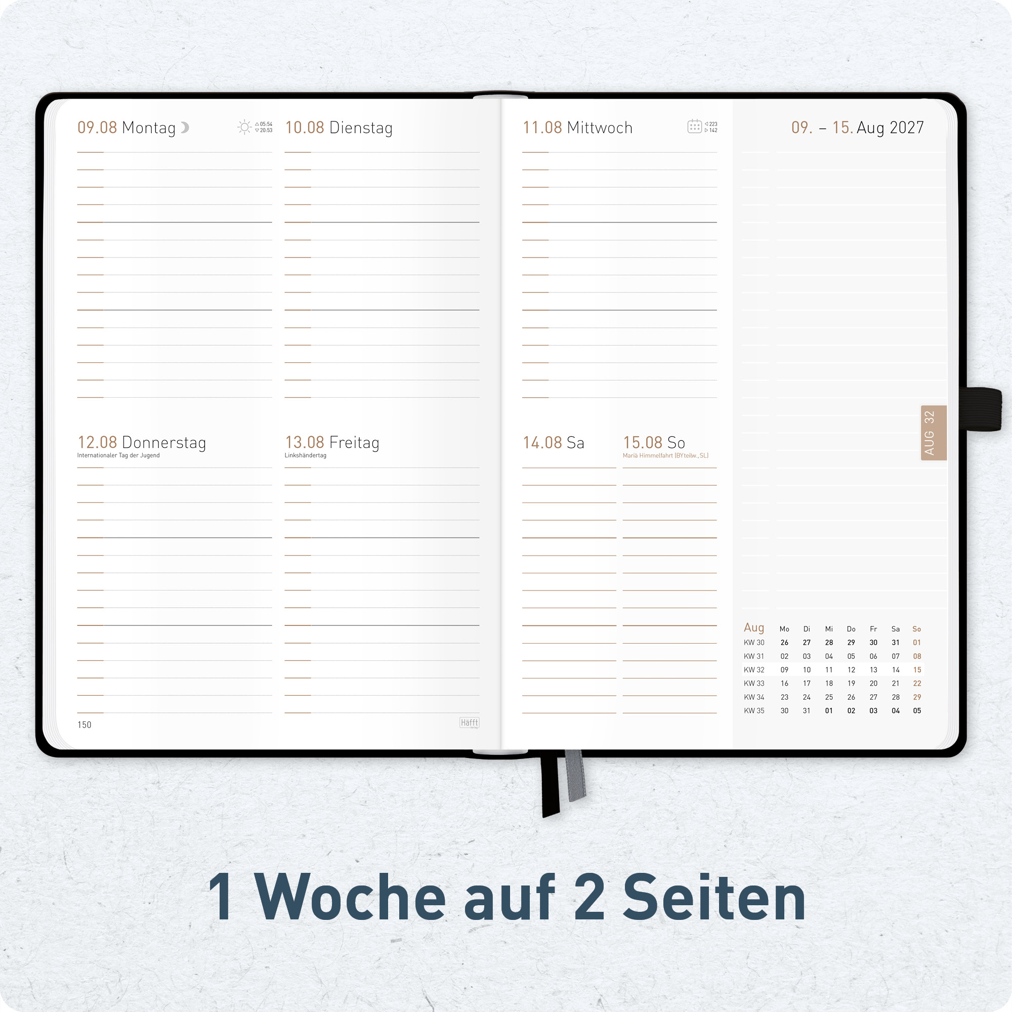 Artikelbild 4 des Artikels “Chäff-Timer Premium A5 2027 [Black] “