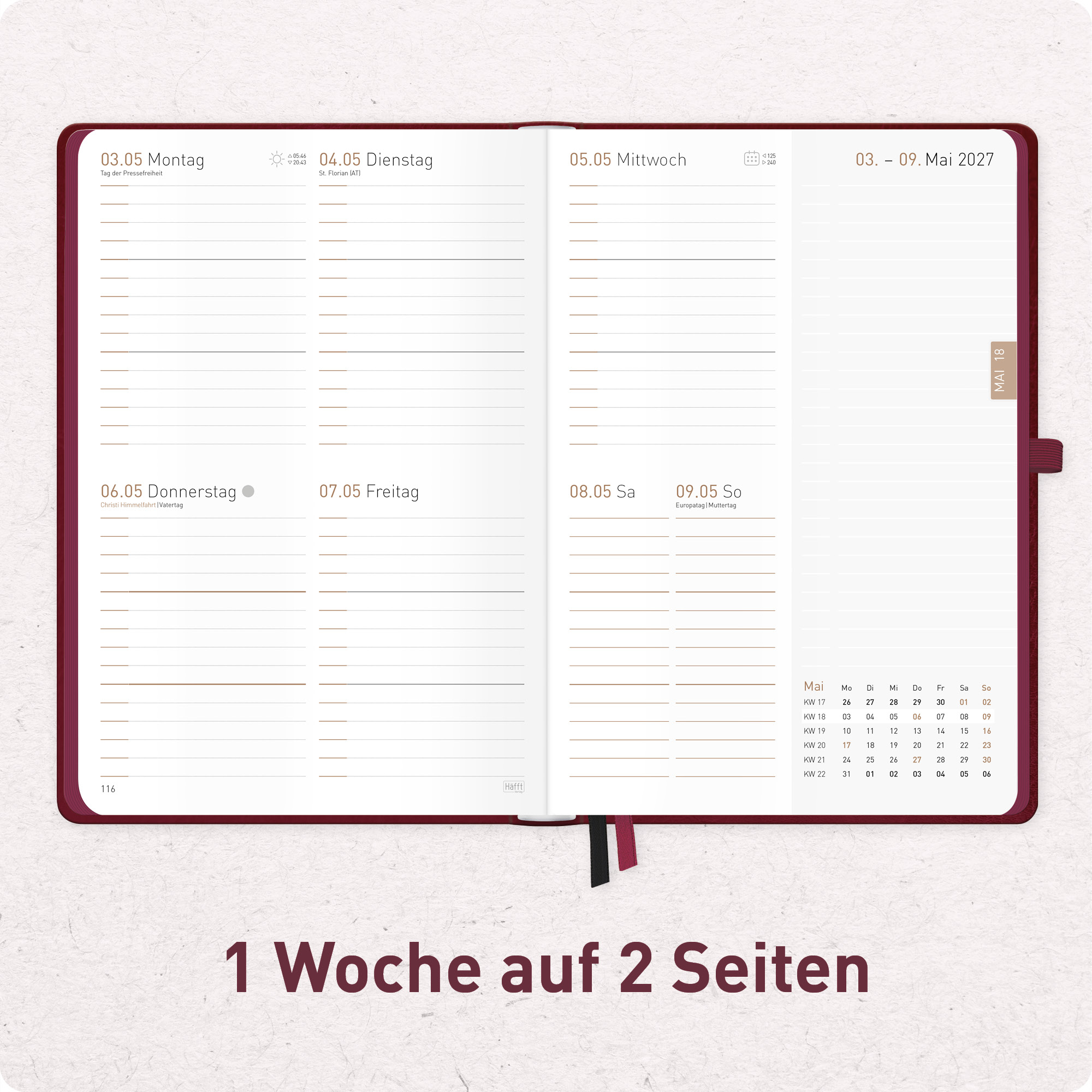 Artikelbild 4 des Artikels “Chäff-Timer Deluxe A5 2027 [Berry] “