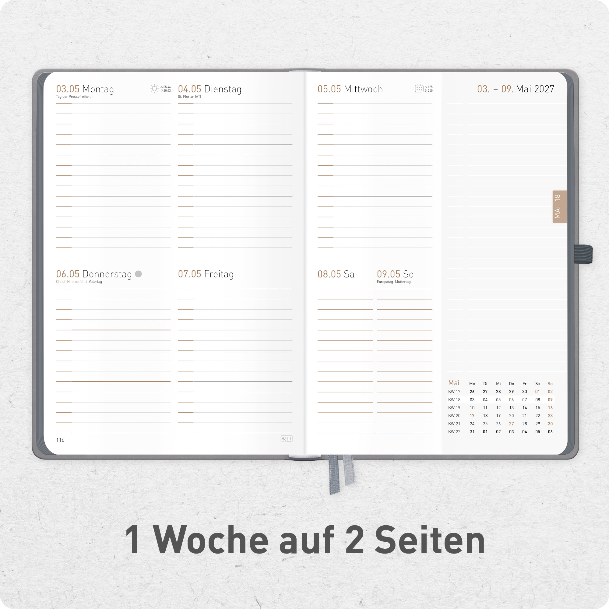 Artikelbild 4 des Artikels “Chäff-Timer Deluxe A5 2027 [Grey Edition] “