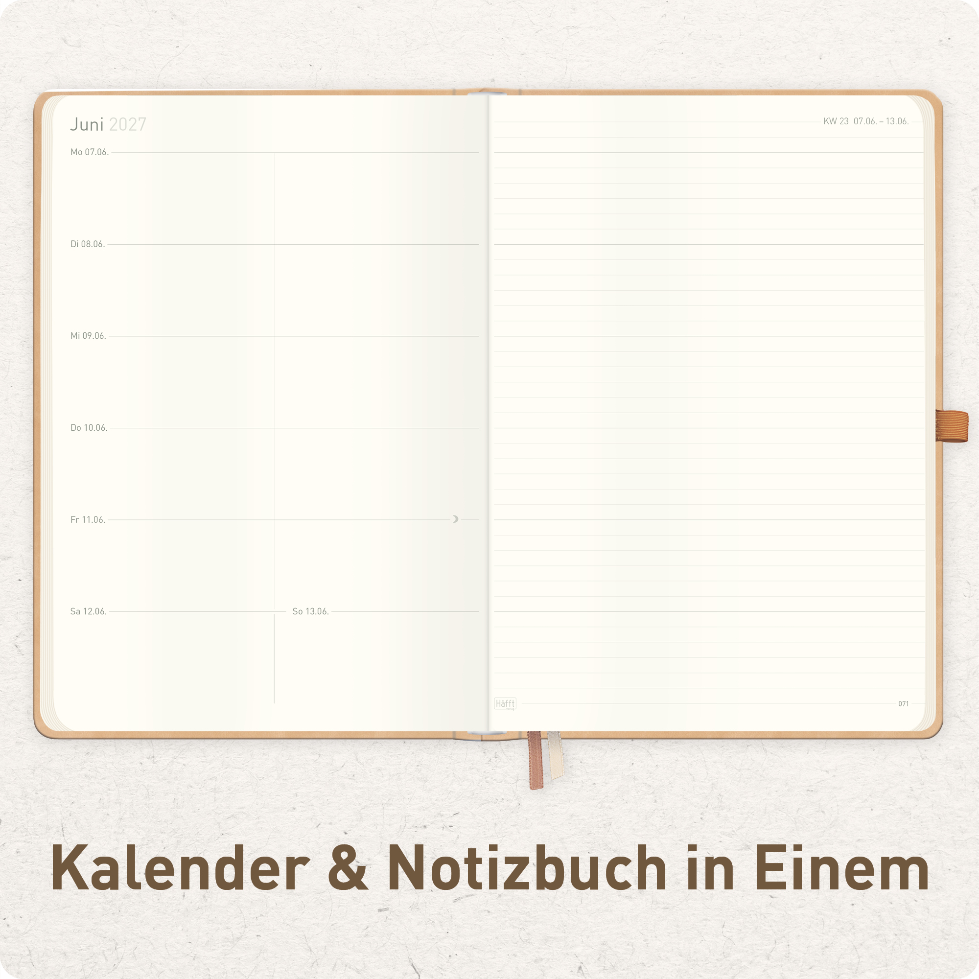 Artikelbild 4 des Artikels “Wochen-Notiz-Kalender A4 2027 [Cappuccino] “