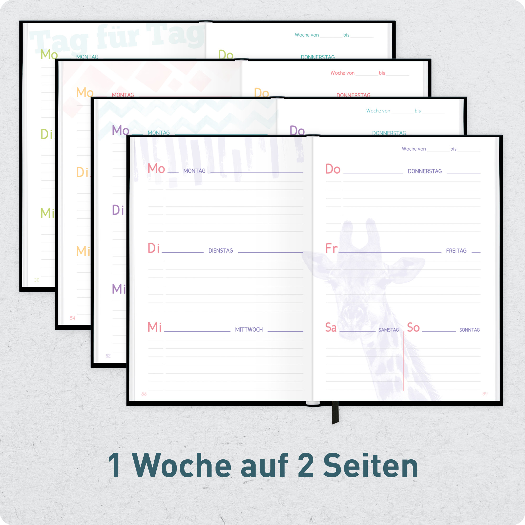 Artikelbild 4 des Artikels “Schulstuff Schülerplaner A5 [Black Pattern] “