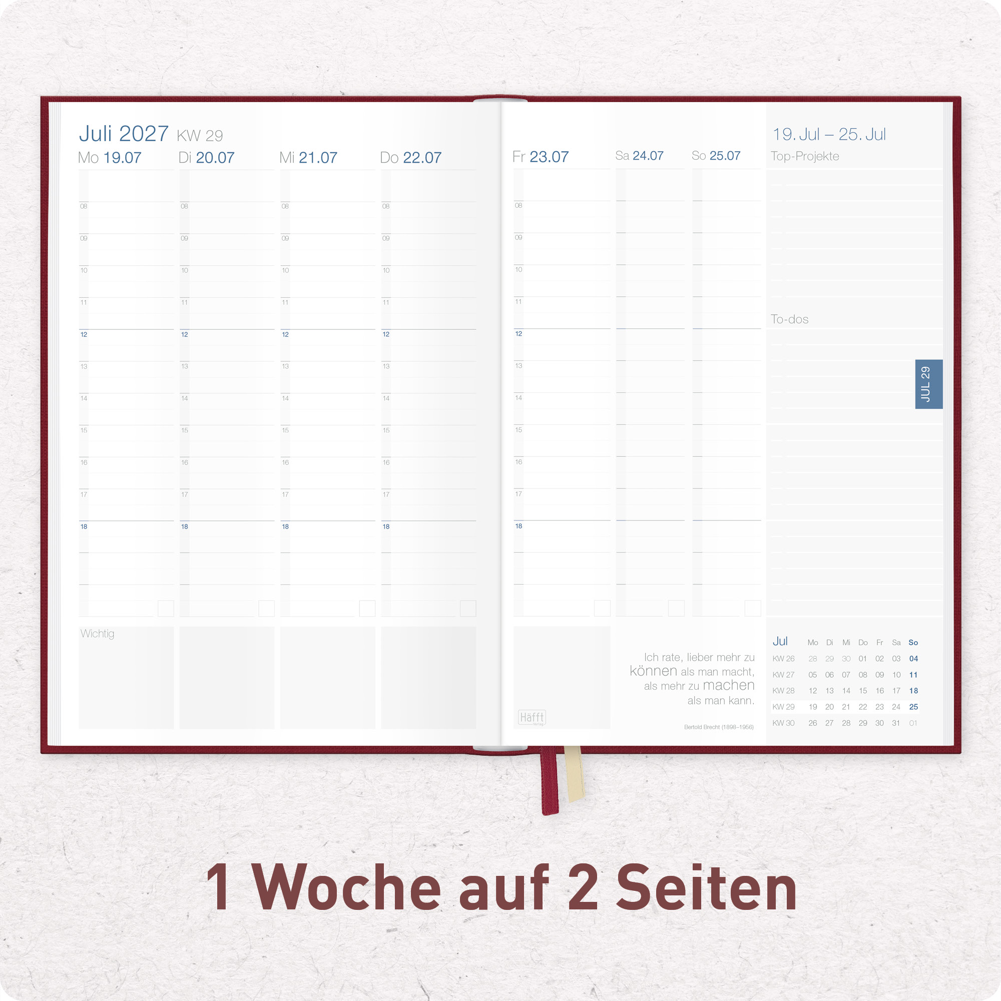 Artikelbild 4 des Artikels “Business-Timer A5 2027 [Rubinrot] “
