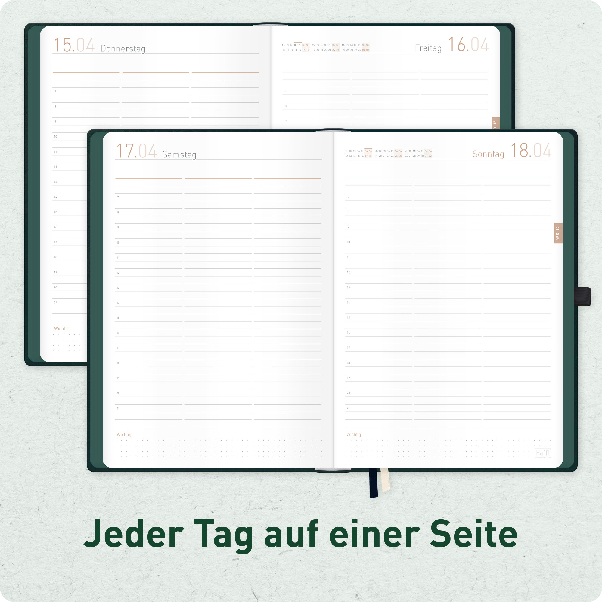 Artikelbild 4 des Artikels “Organizer Day by Day Maxi A4+ 2027 [Dark Green] “