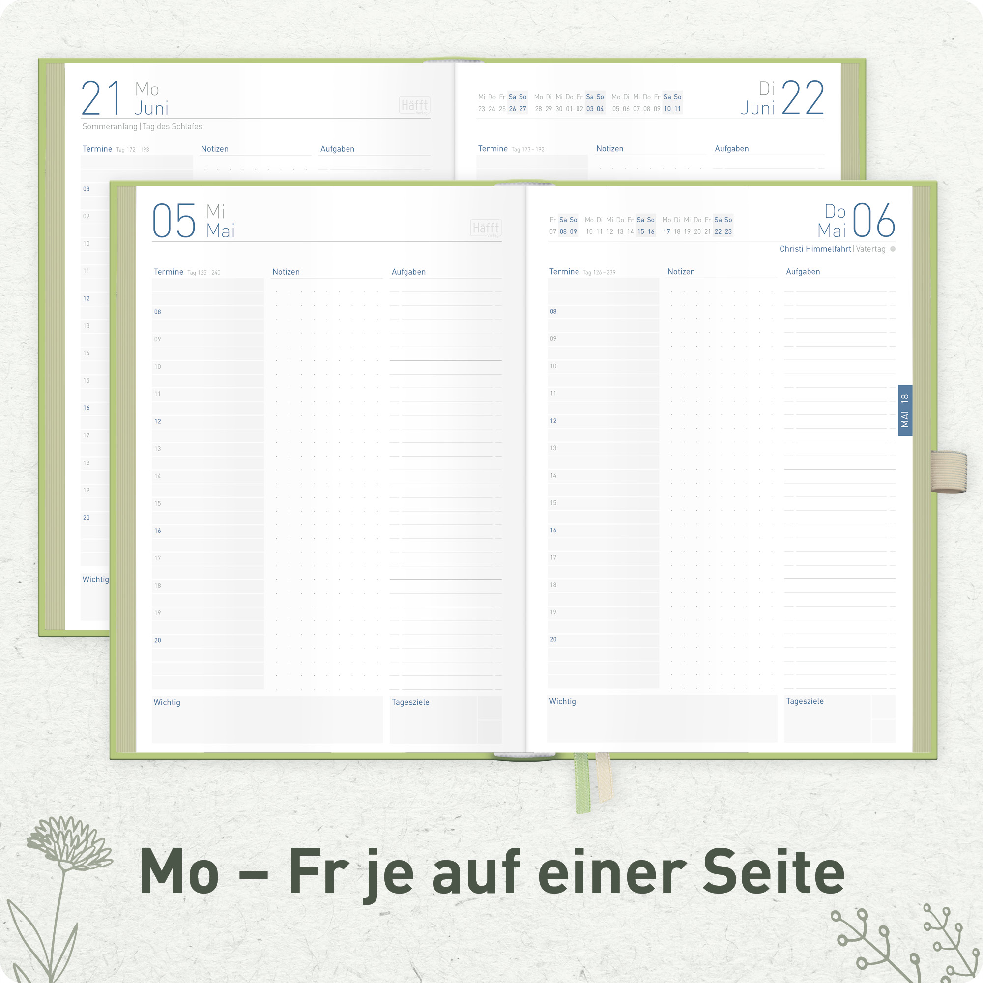 Artikelbild 4 des Artikels “Organizer Day by Day Deluxe A5 2027 [Fine Flowers] “