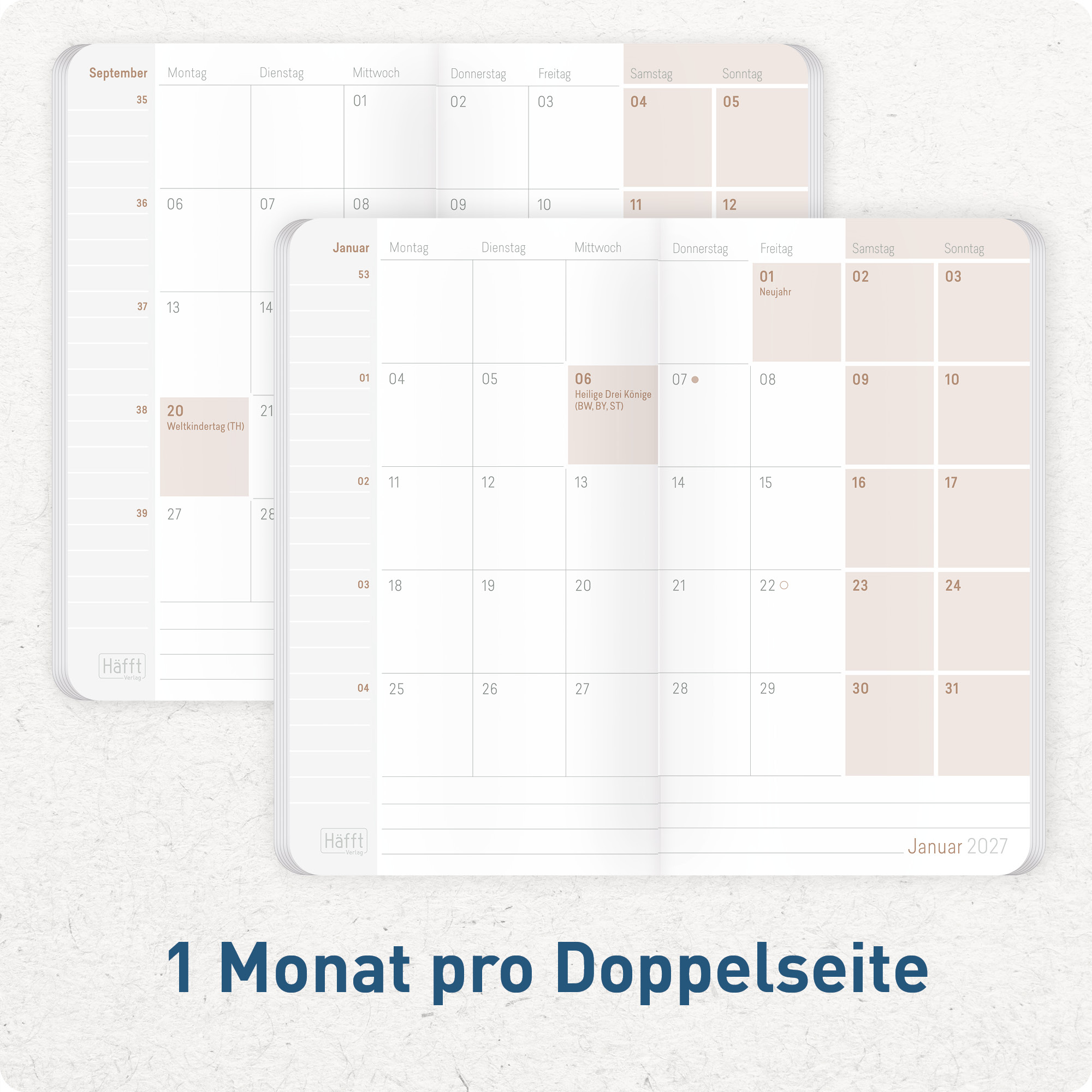 Artikelbild 4 des Artikels “Monatskalender Square A6+ 2027 [Fine Style] “