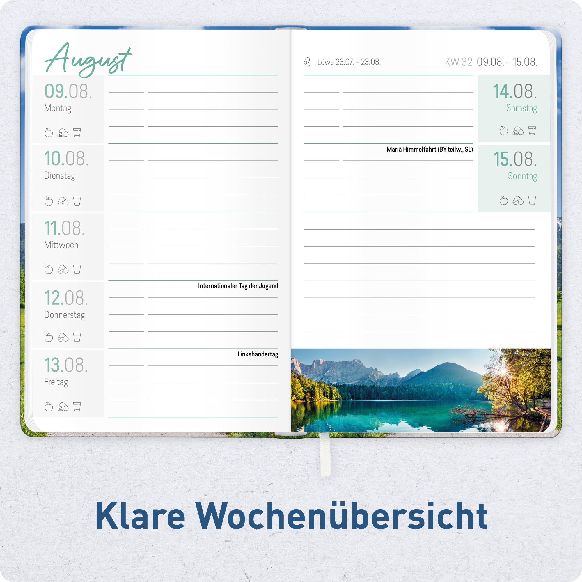 Artikelbild 4 des Artikels “Großdruck-Kalender A5 2027 [Bergluft] “