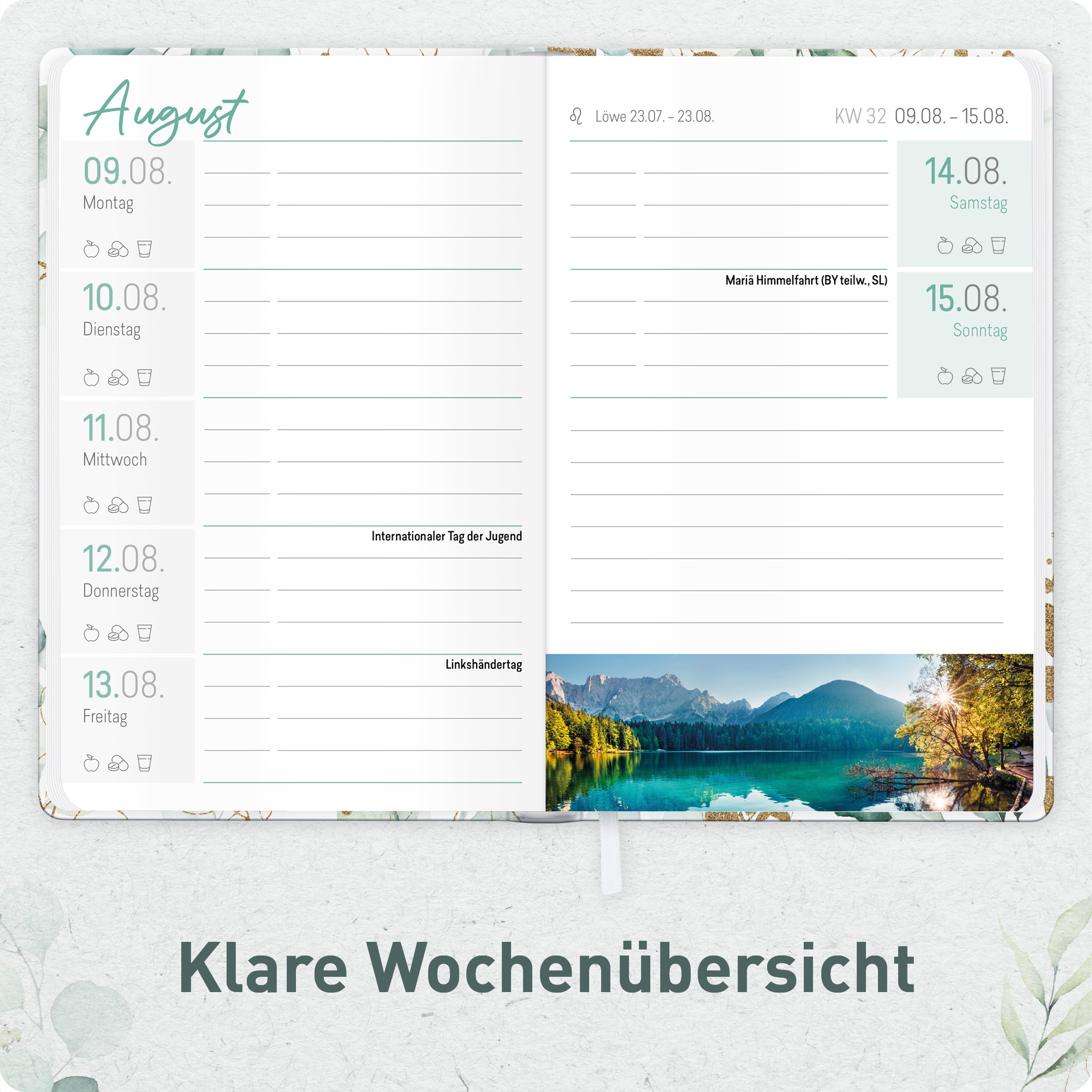 Artikelbild 4 des Artikels “Großdruck-Kalender A5 2027 [Blattgold] “