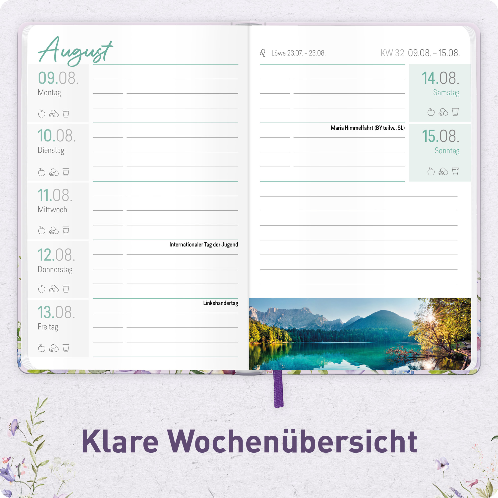 Artikelbild 4 des Artikels “Großdruck-Kalender A5 2027 [Blütentraum] “