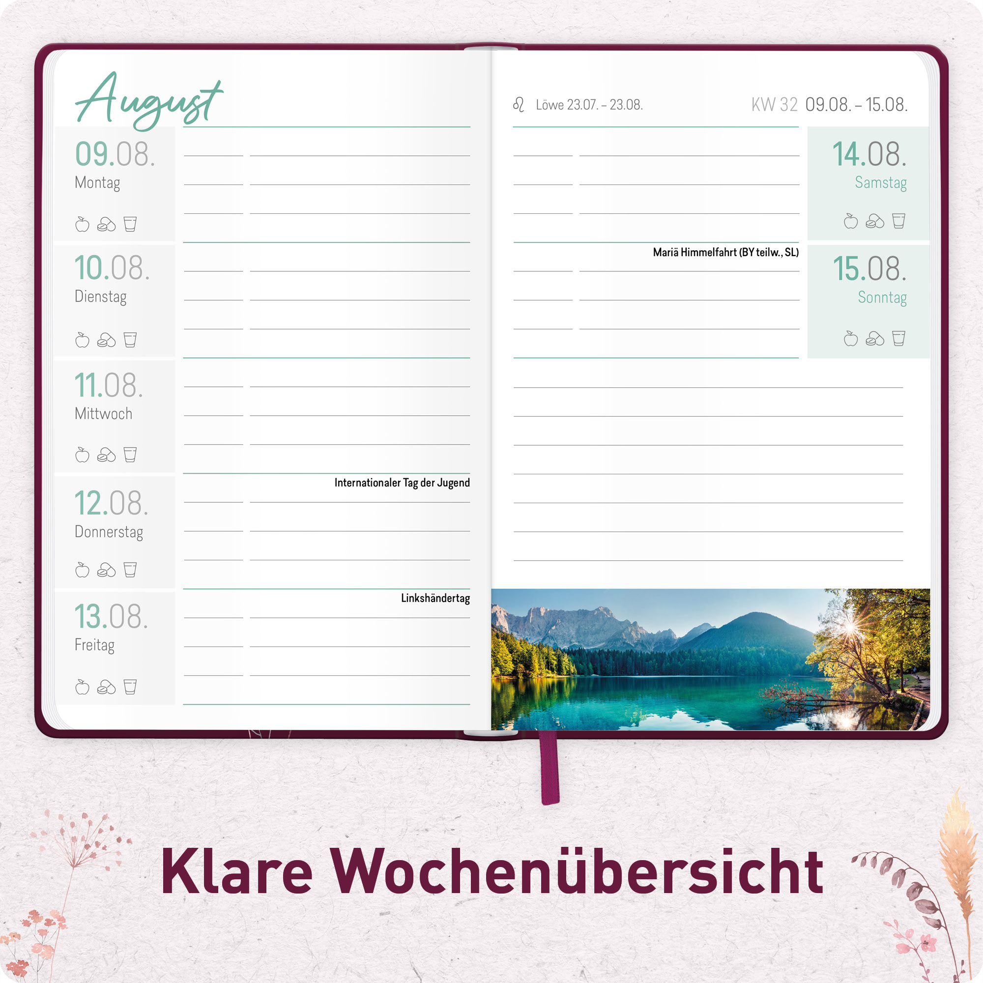 Artikelbild 4 des Artikels “Großdruck-Kalender A5 2027 [Blumenzauber] “