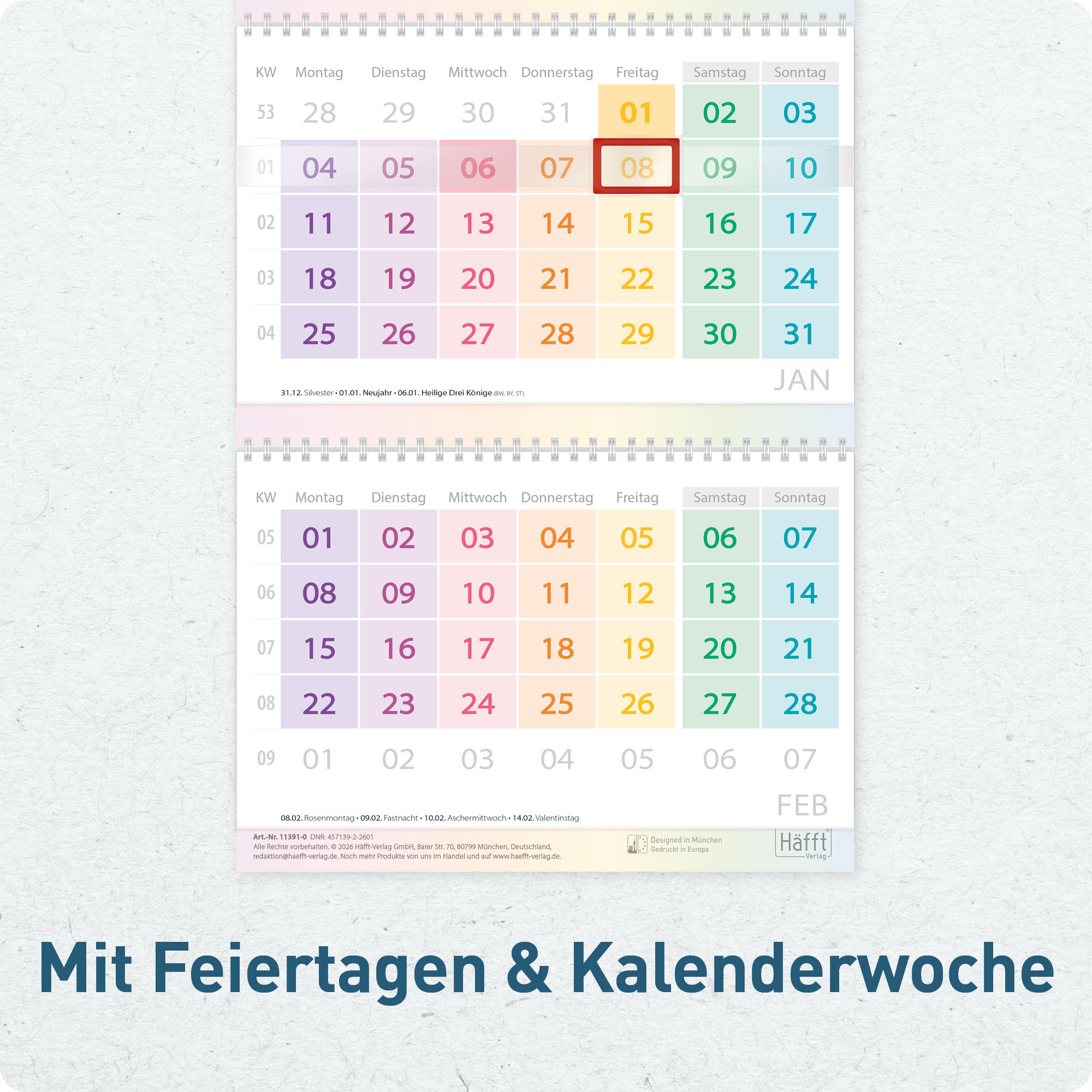 Artikelbild 4 des Artikels “3-Monatskalender 2027 [Rainbow] “