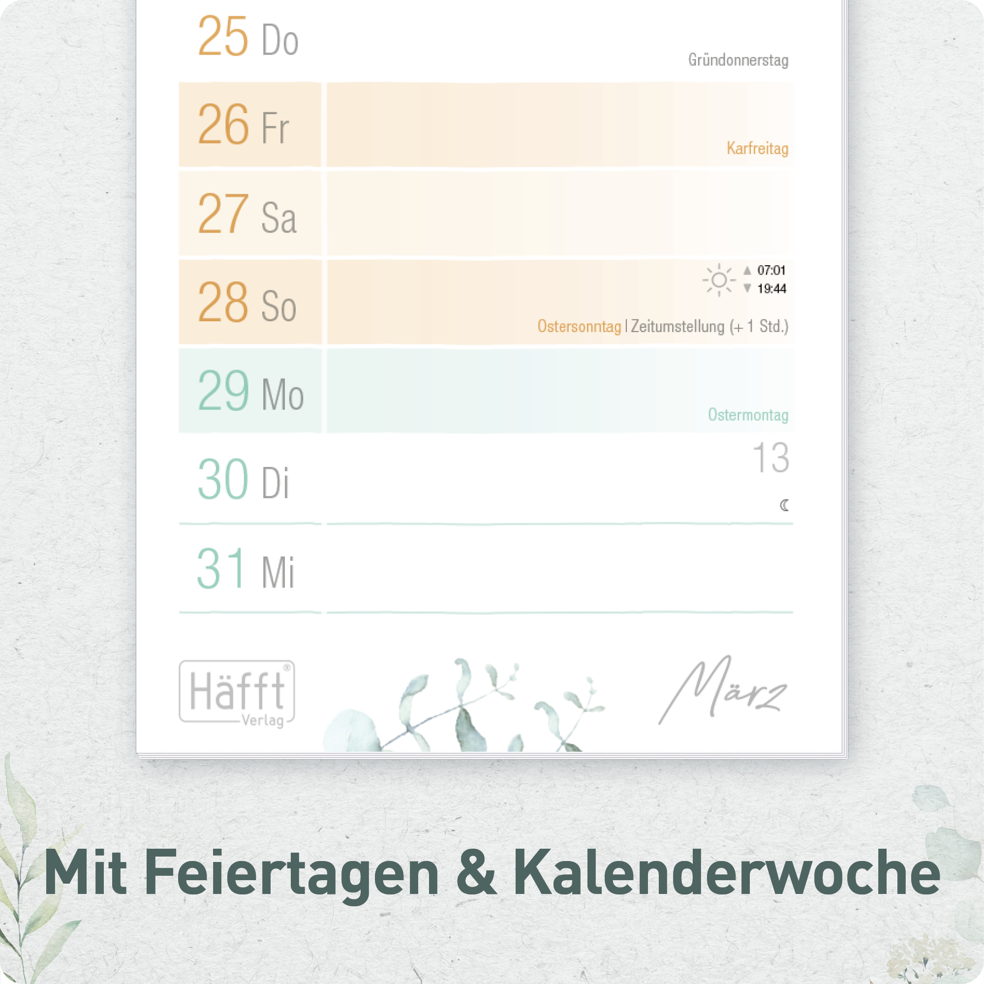Artikelbild 4 des Artikels “Streifenkalender 2027 [Blattgold] “