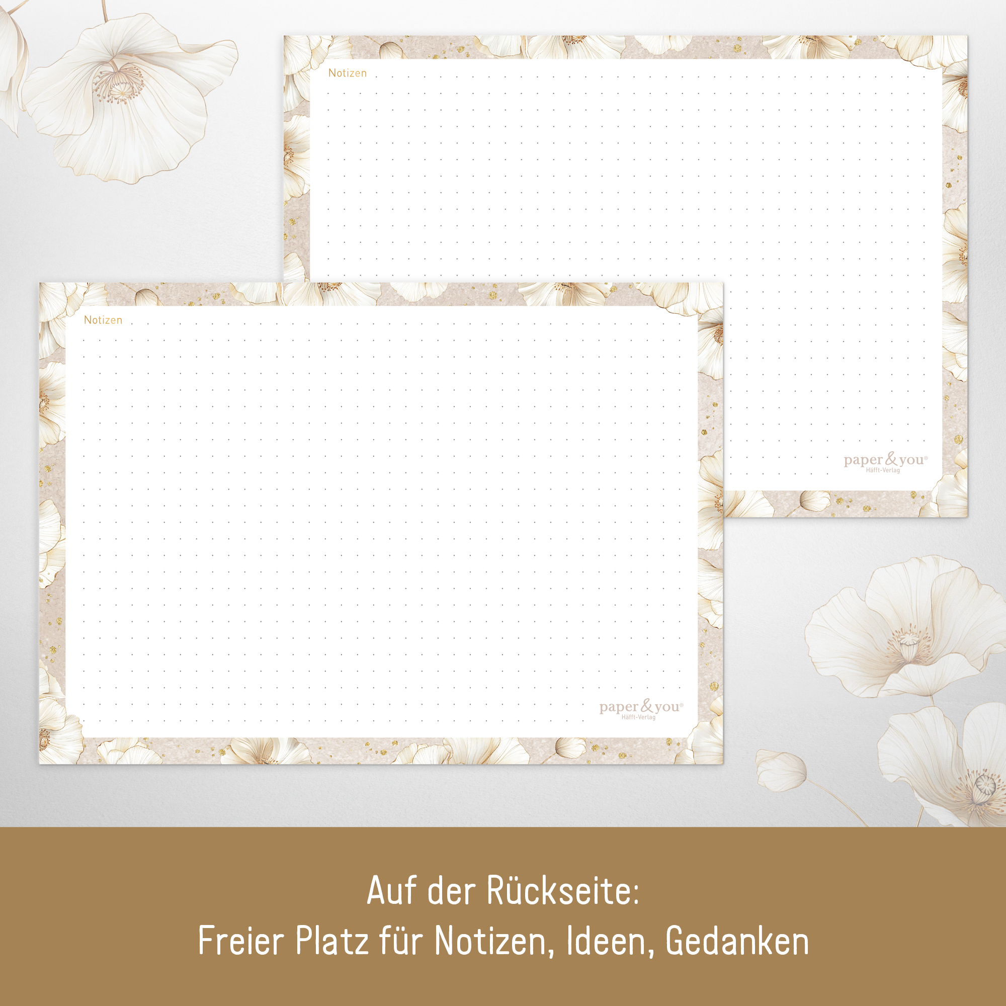 Artikelbild 4 des Artikels “paper&you Block A5 Wochenplan [Golden Blossoms] “
