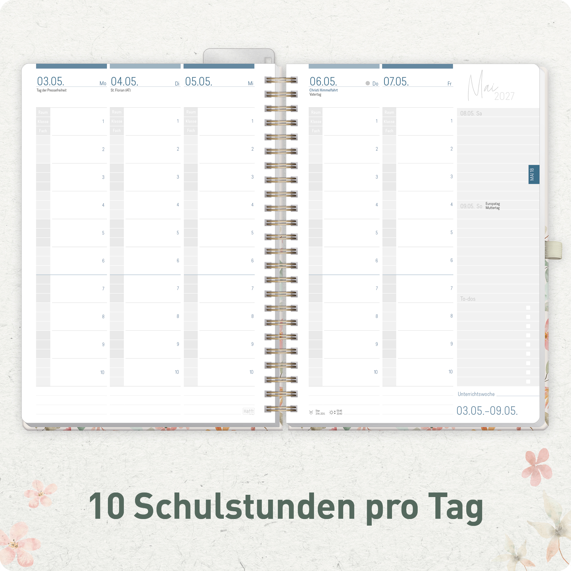 Artikelbild 4 des Artikels “Lehrer-Planer Maxi Deluxe A4+ 26/27 [Wild Blossoms] “