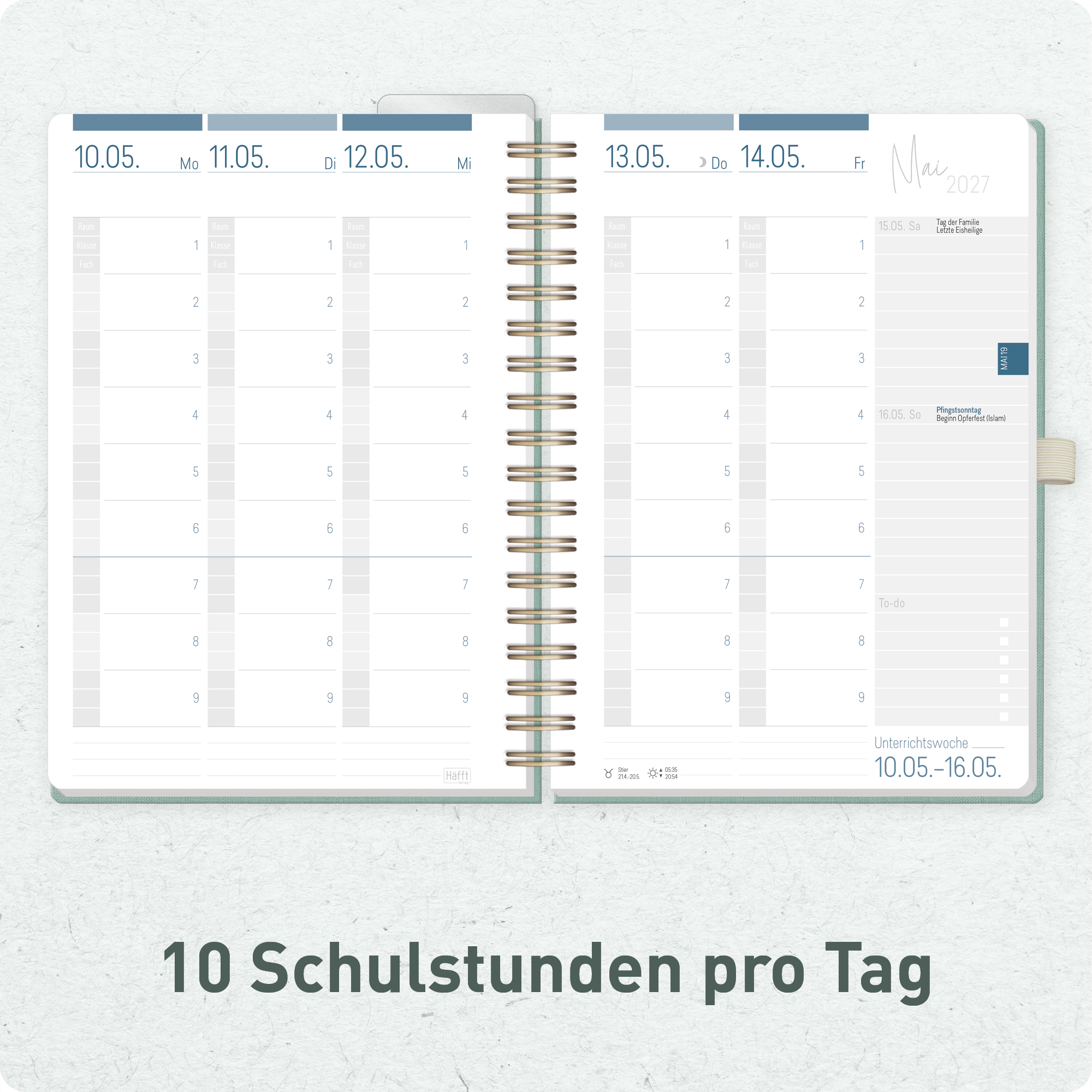 Artikelbild 4 des Artikels “Lehrer-Planer Deluxe A5+ 26/27 [Green Canvas] “