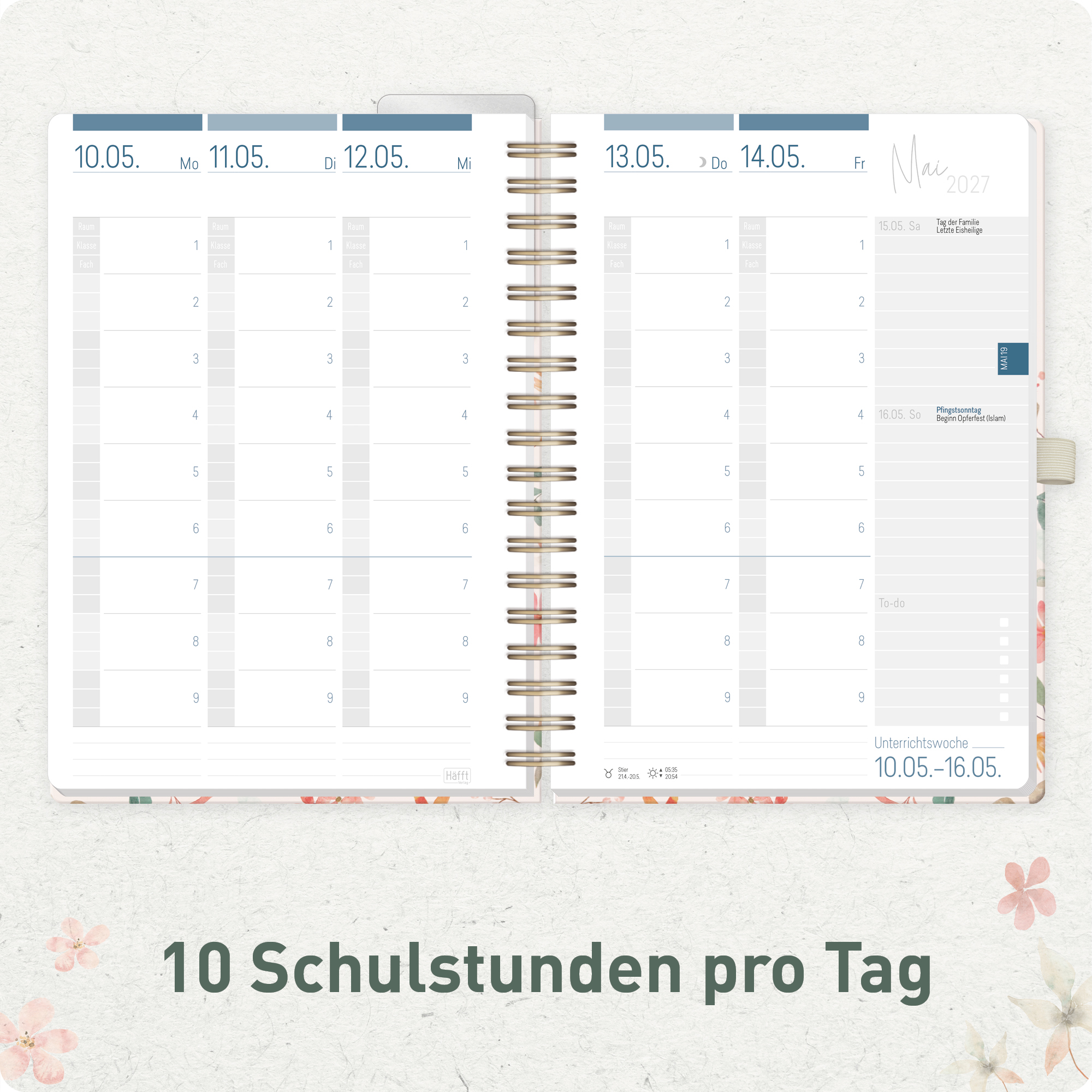 Artikelbild 4 des Artikels “Lehrer-Planer Deluxe A5+ 26/27 [Wild Blossoms] “