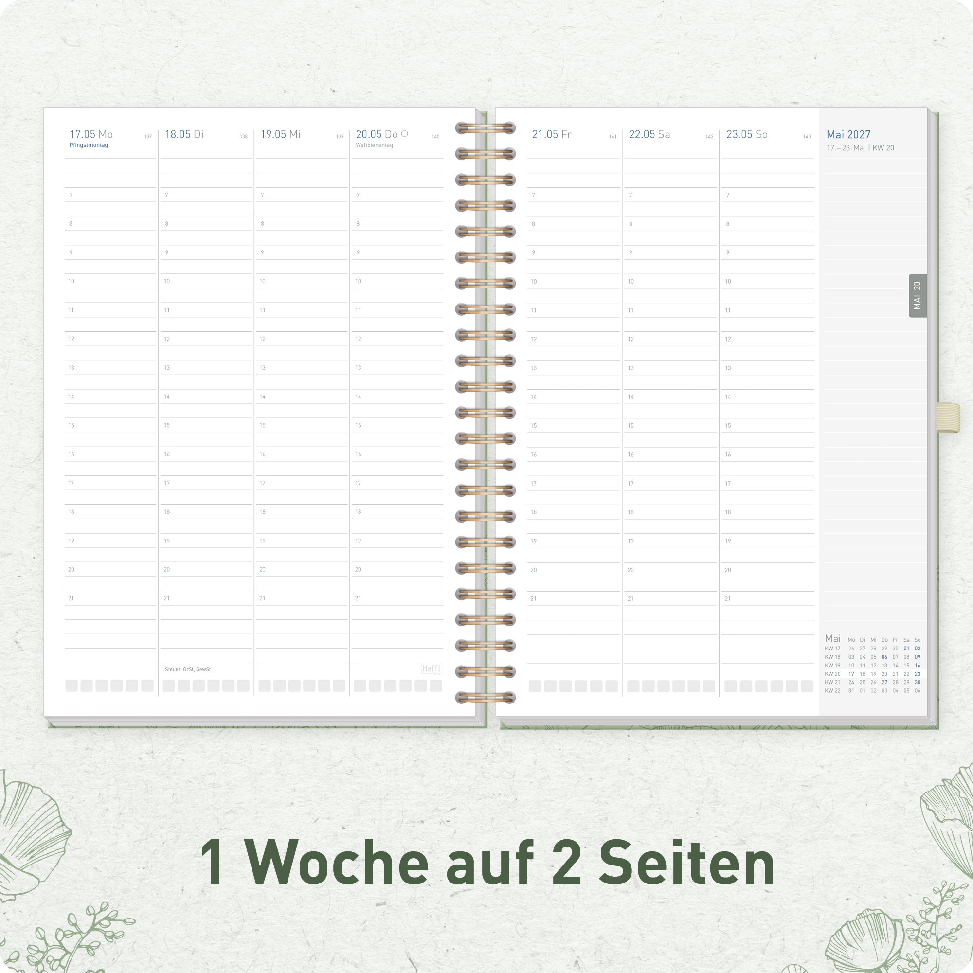 Artikelbild 4 des Artikels “Business-Timer A4 2027 [Green Poppy] “