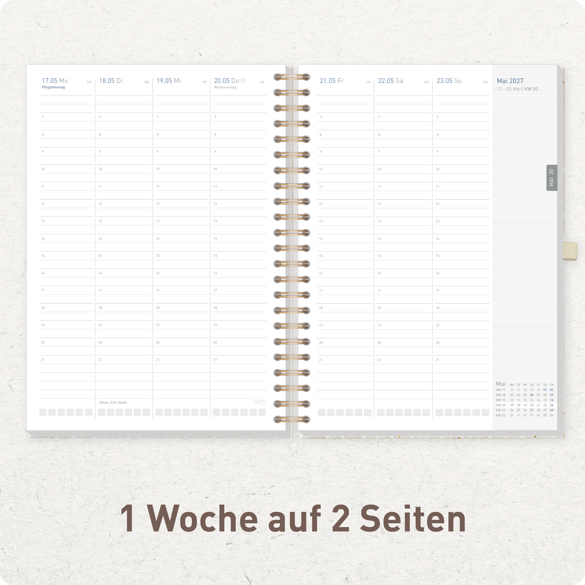 Artikelbild 4 des Artikels “Business-Timer Maxi A4 2027 [Sparkling Leaf] “