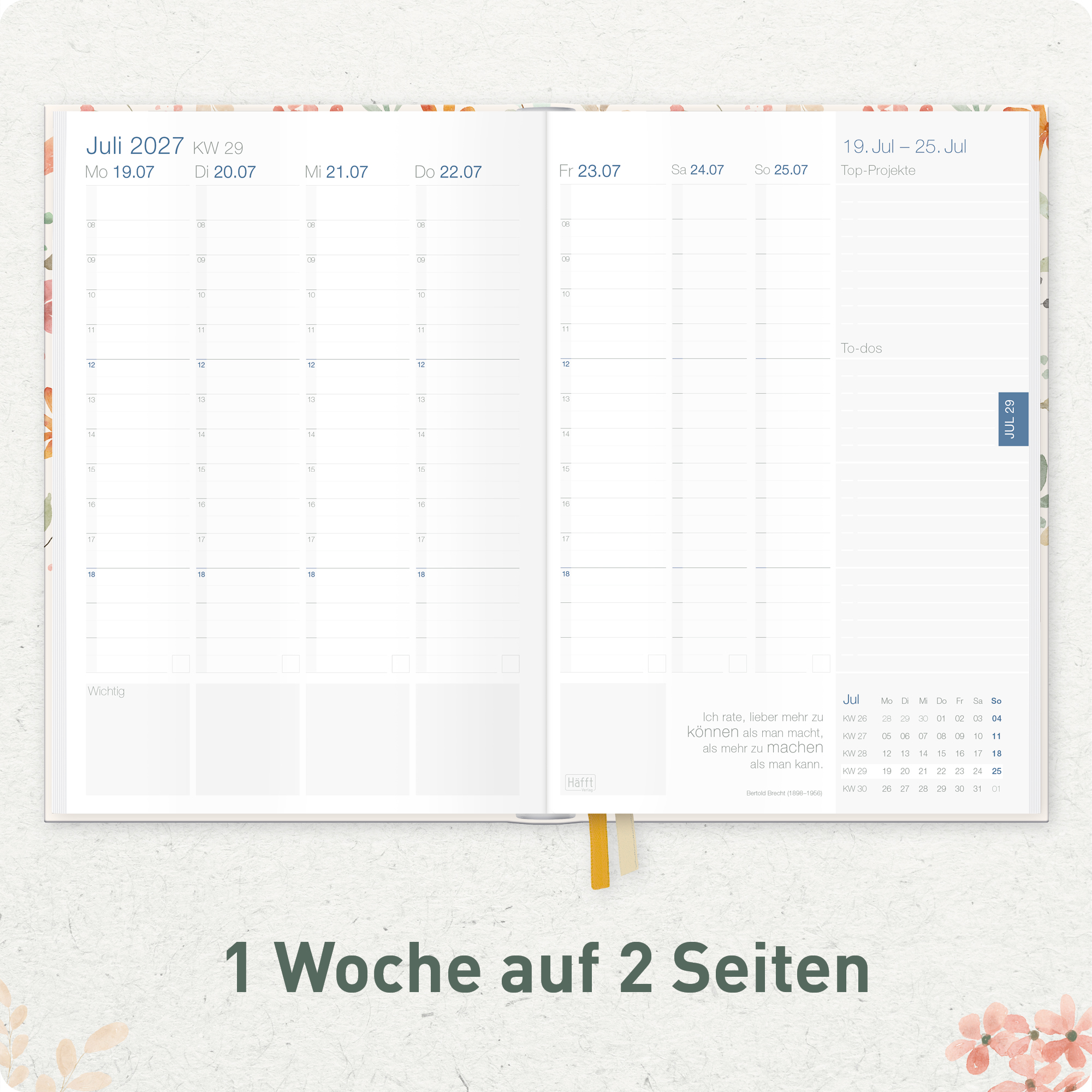 Artikelbild 4 des Artikels “Business-Timer A5 2026/2027 A5 [Wild Blossoms] “