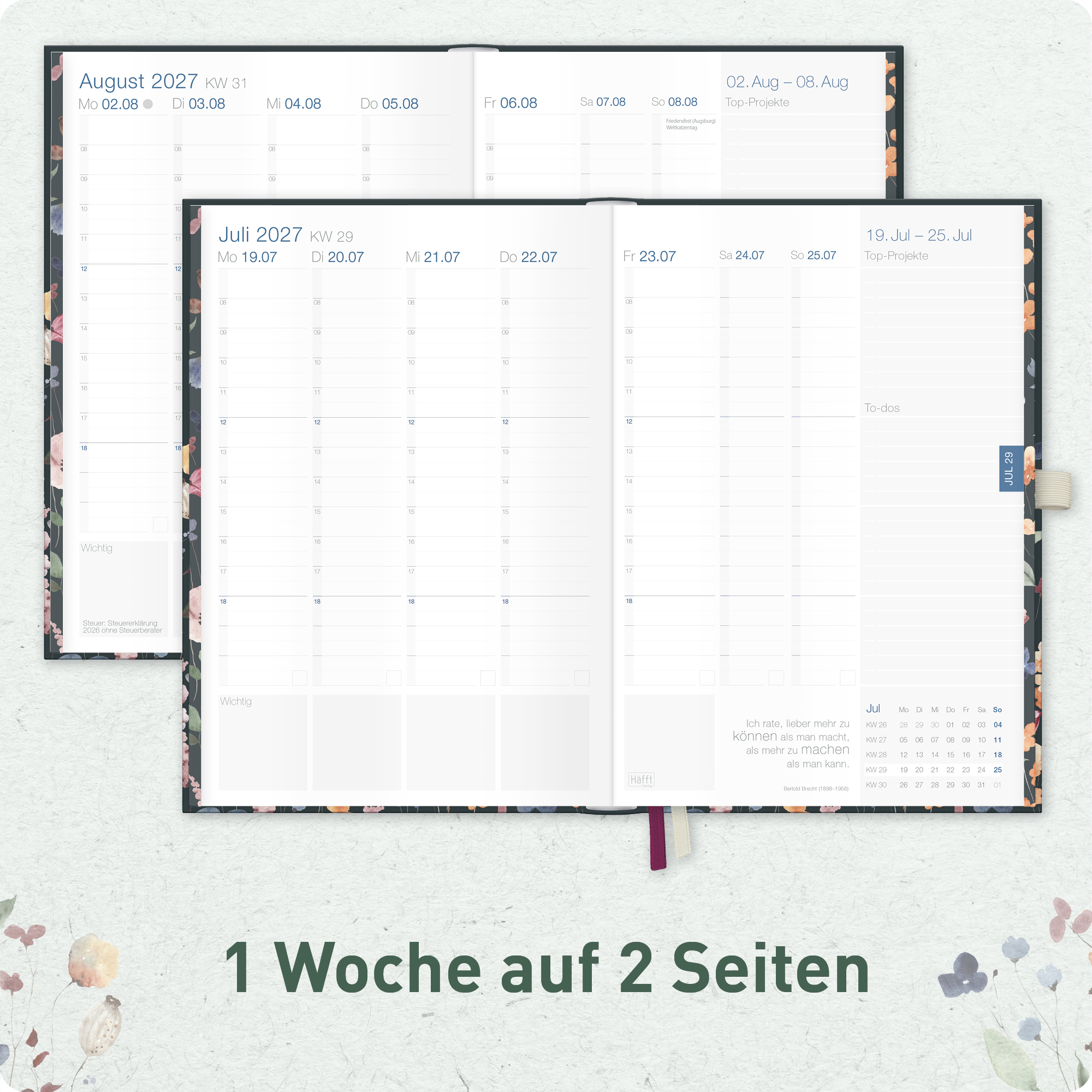 Artikelbild 4 des Artikels “Business-Timer Deluxe A5 2026/2027 A5 [Flower Inspiration] “