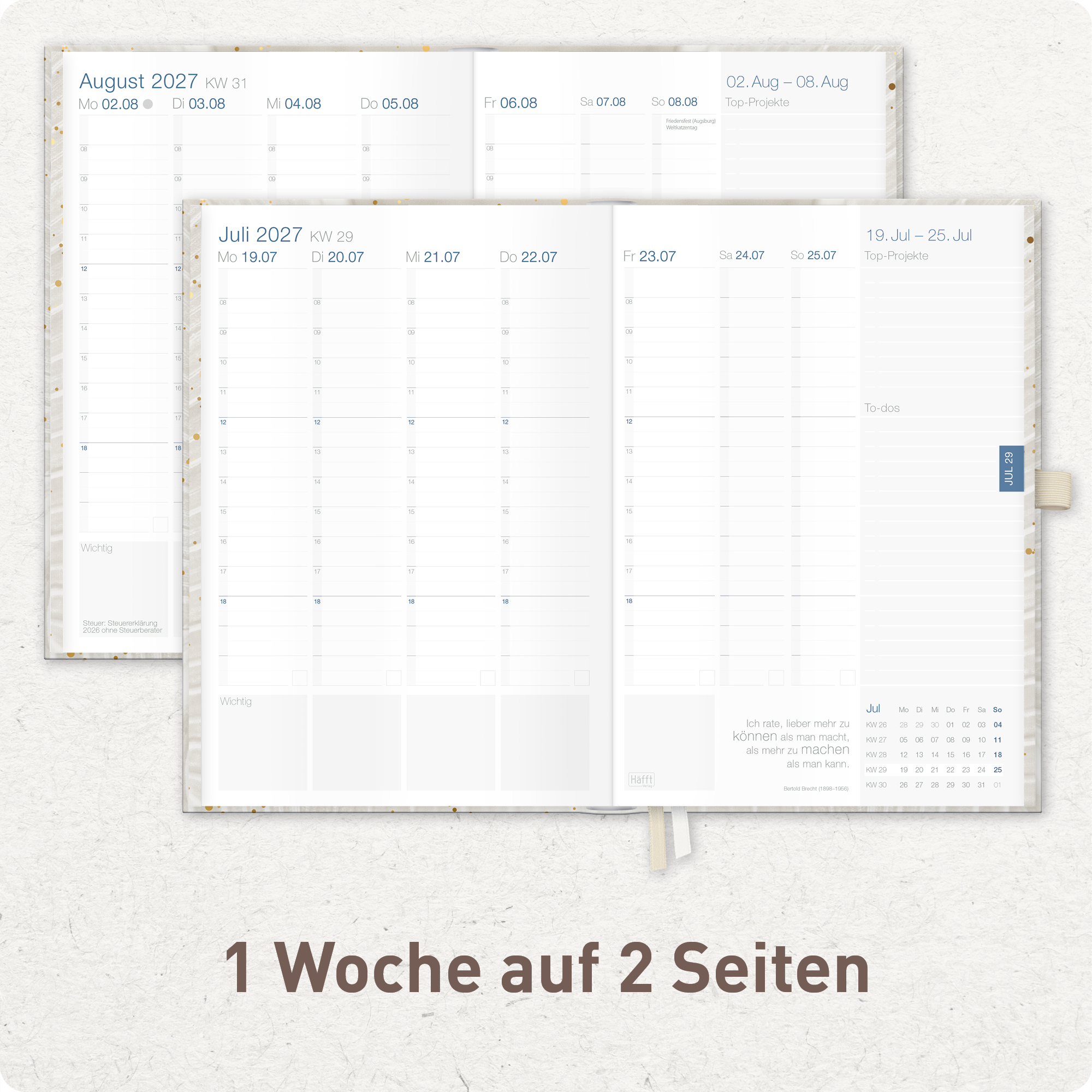 Artikelbild 4 des Artikels “Business-Timer Deluxe A5 2026/2027 [Sparkling Leaf] “