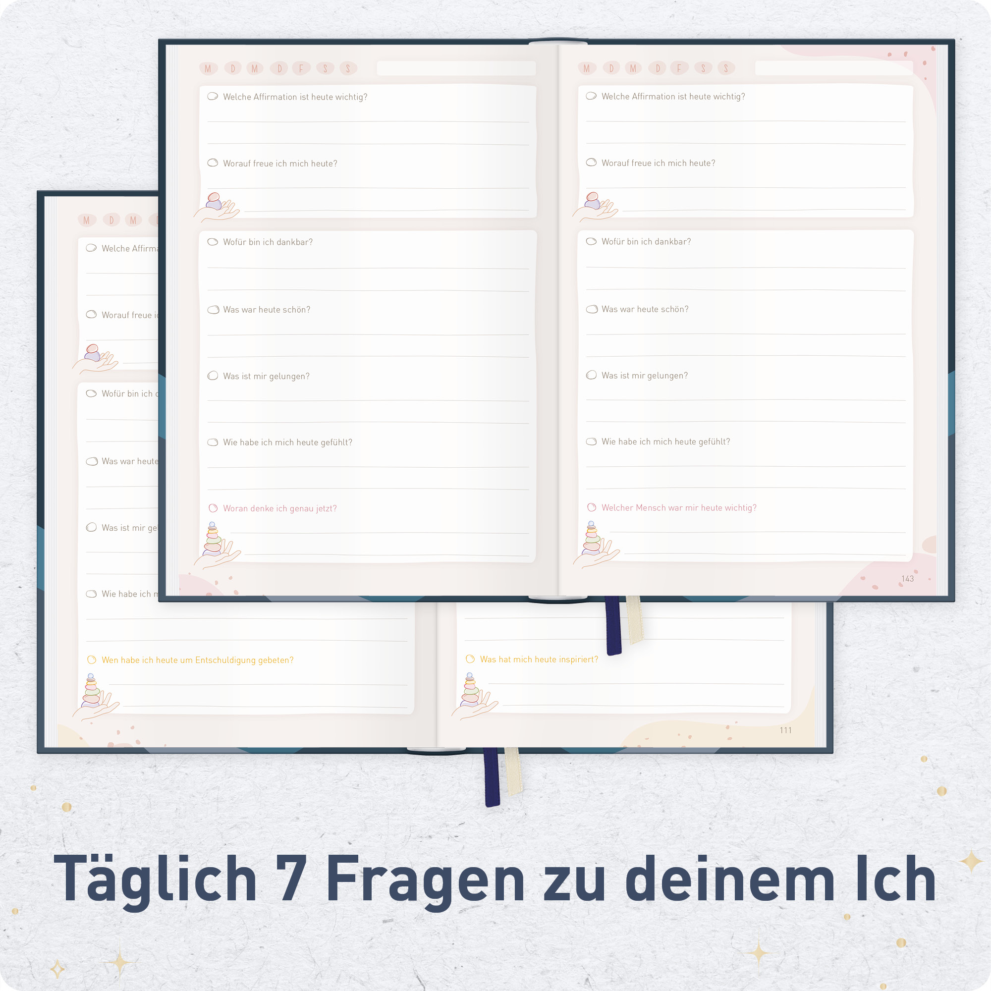 Artikelbild 4 des Artikels “paper&you Das 7-Fragen-Tagebuch A5 für 6 Monate [Moonrise] “