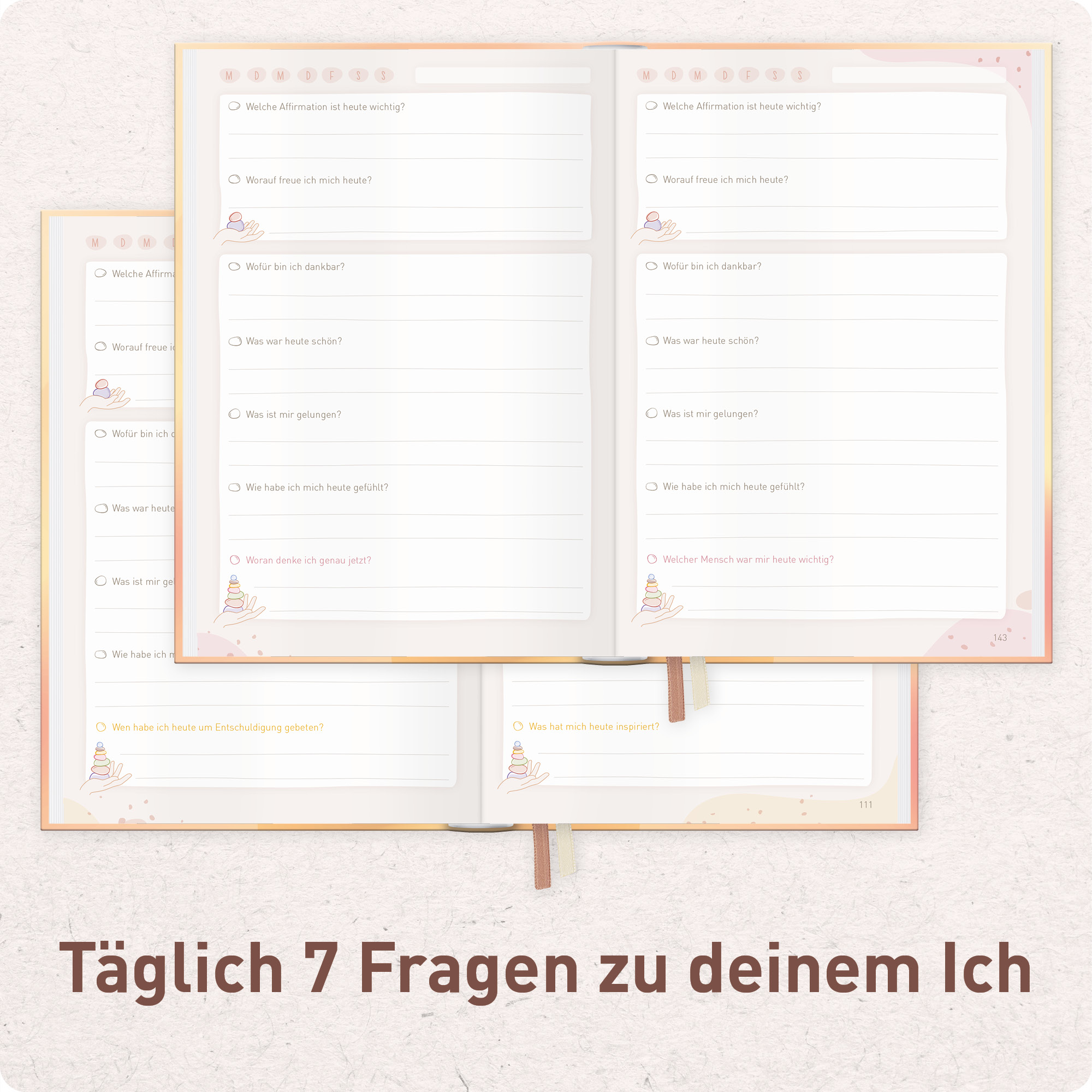 Artikelbild 4 des Artikels “paper&you Das 7-Fragen-Tagebuch A5 für 6 Monate [My Emotions] “