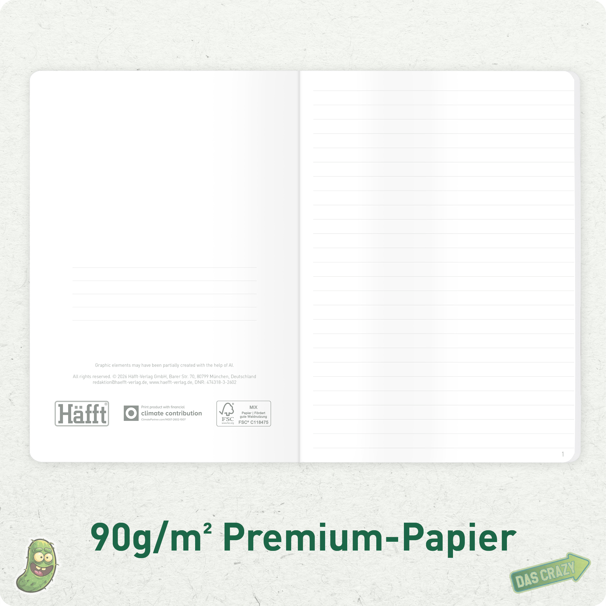 Artikelbild 4 des Artikels “Notizheft A5 liniert [Stickermania] “