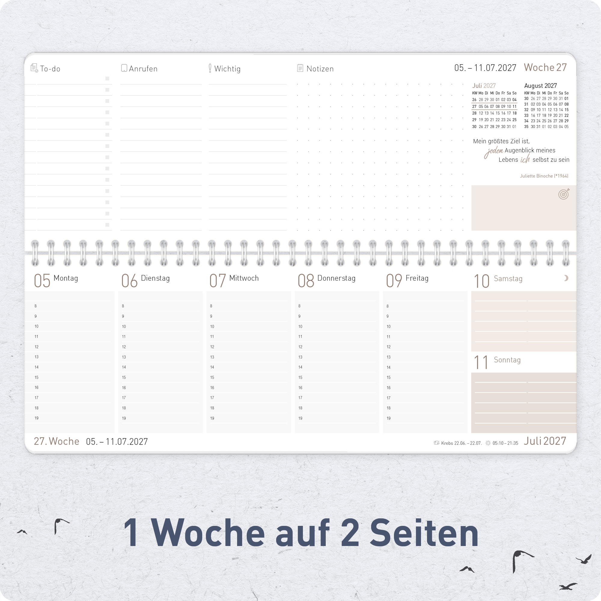 Artikelbild 4 des Artikels “Wochen-Tischkalender 2027 [Leuchtturm] “