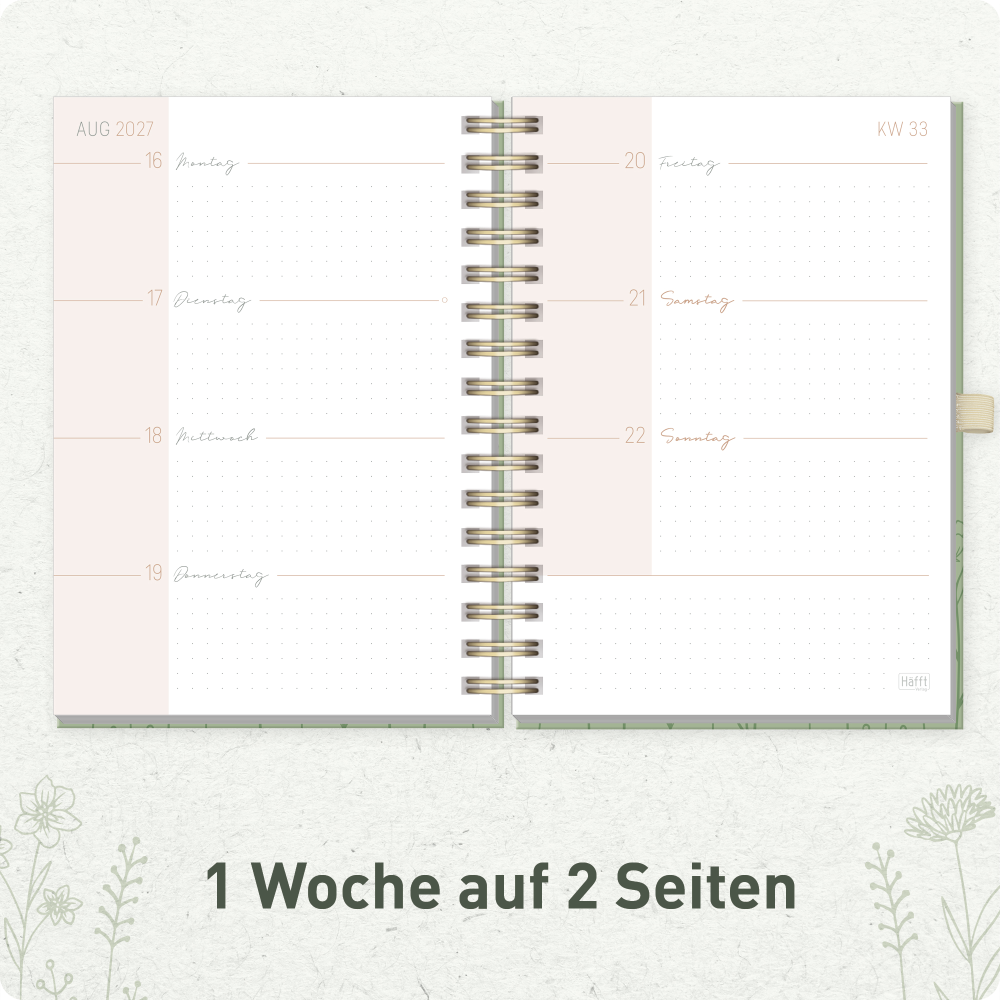 Artikelbild 4 des Artikels “Lieblings-Timer Deluxe A5 2026/2027 [Fine Flowers salbei] “