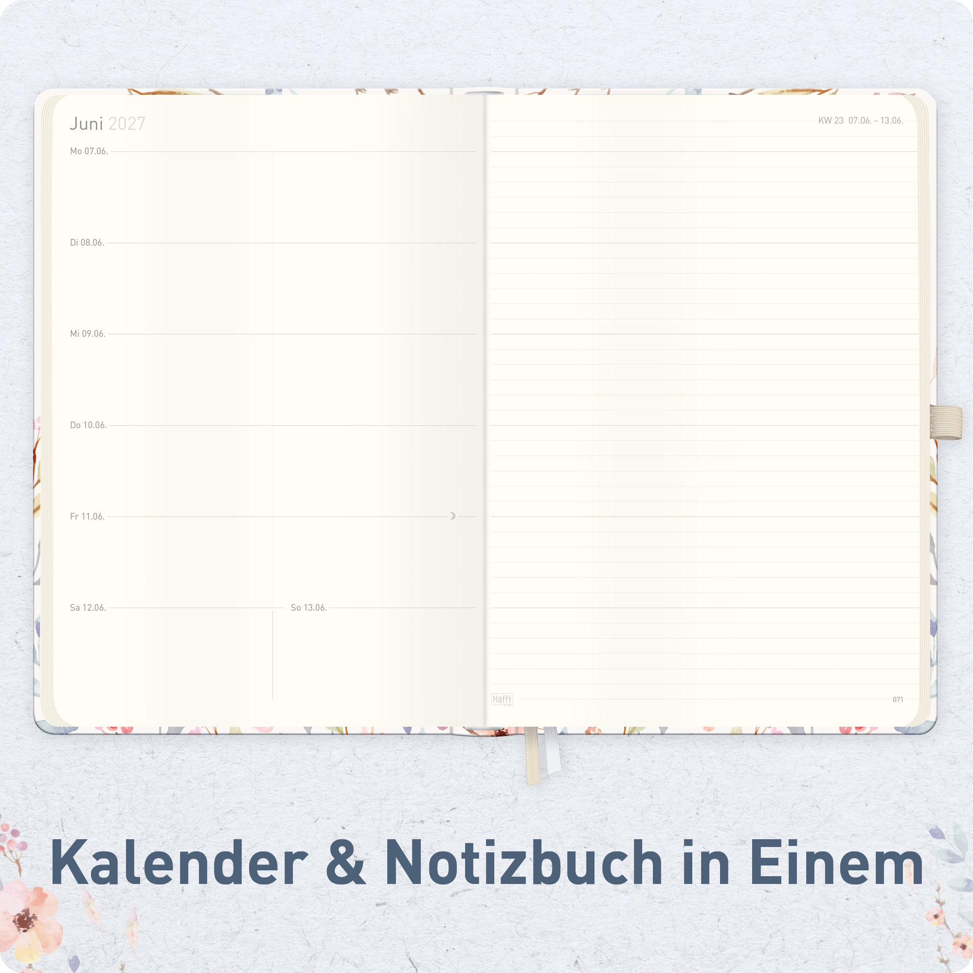 Artikelbild 4 des Artikels “Wochen-Notiz-Kalender A4 2027 [Sweet Flowers] “