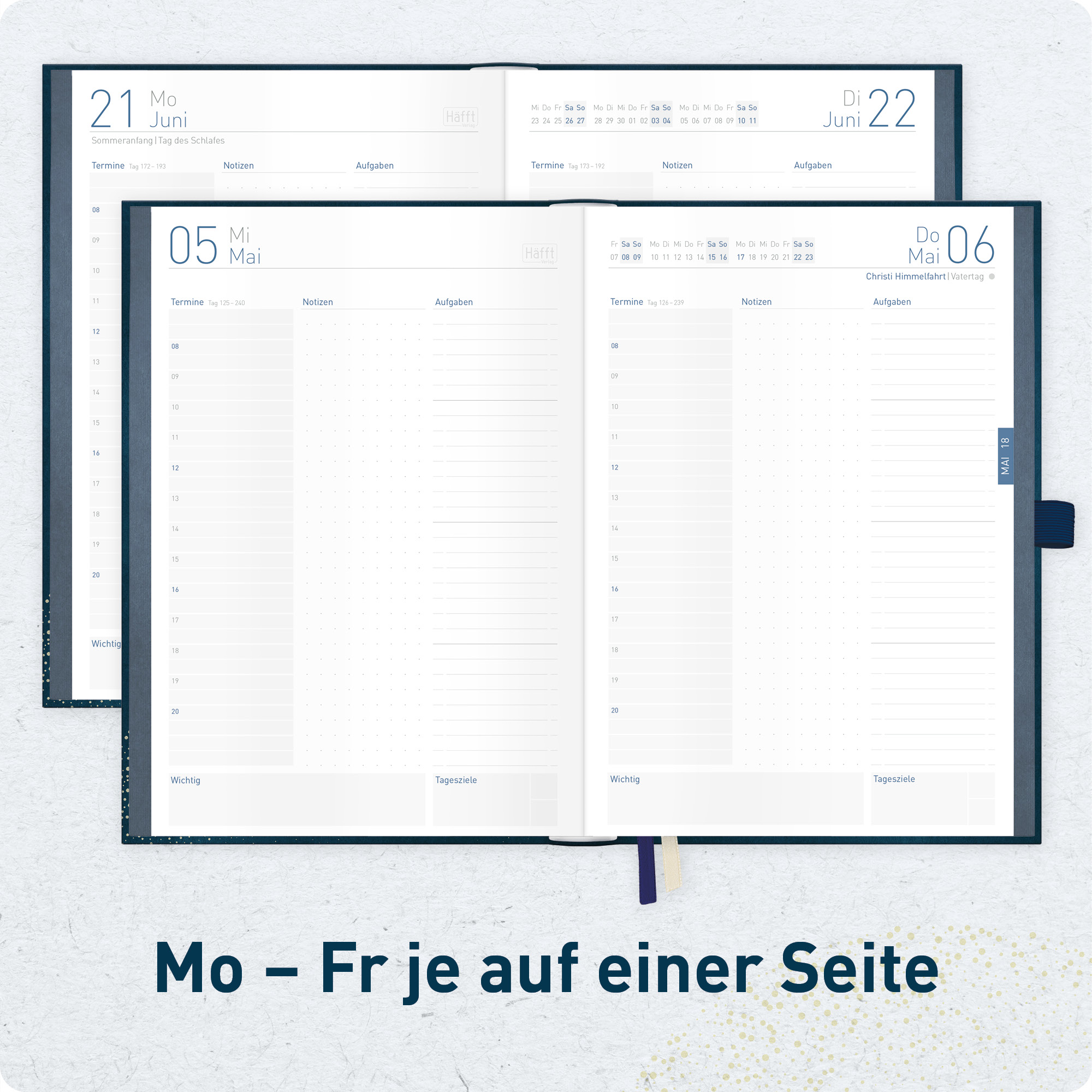 Artikelbild 4 des Artikels “Organizer Day by Day Deluxe A5 2027 [Golden Earth] “