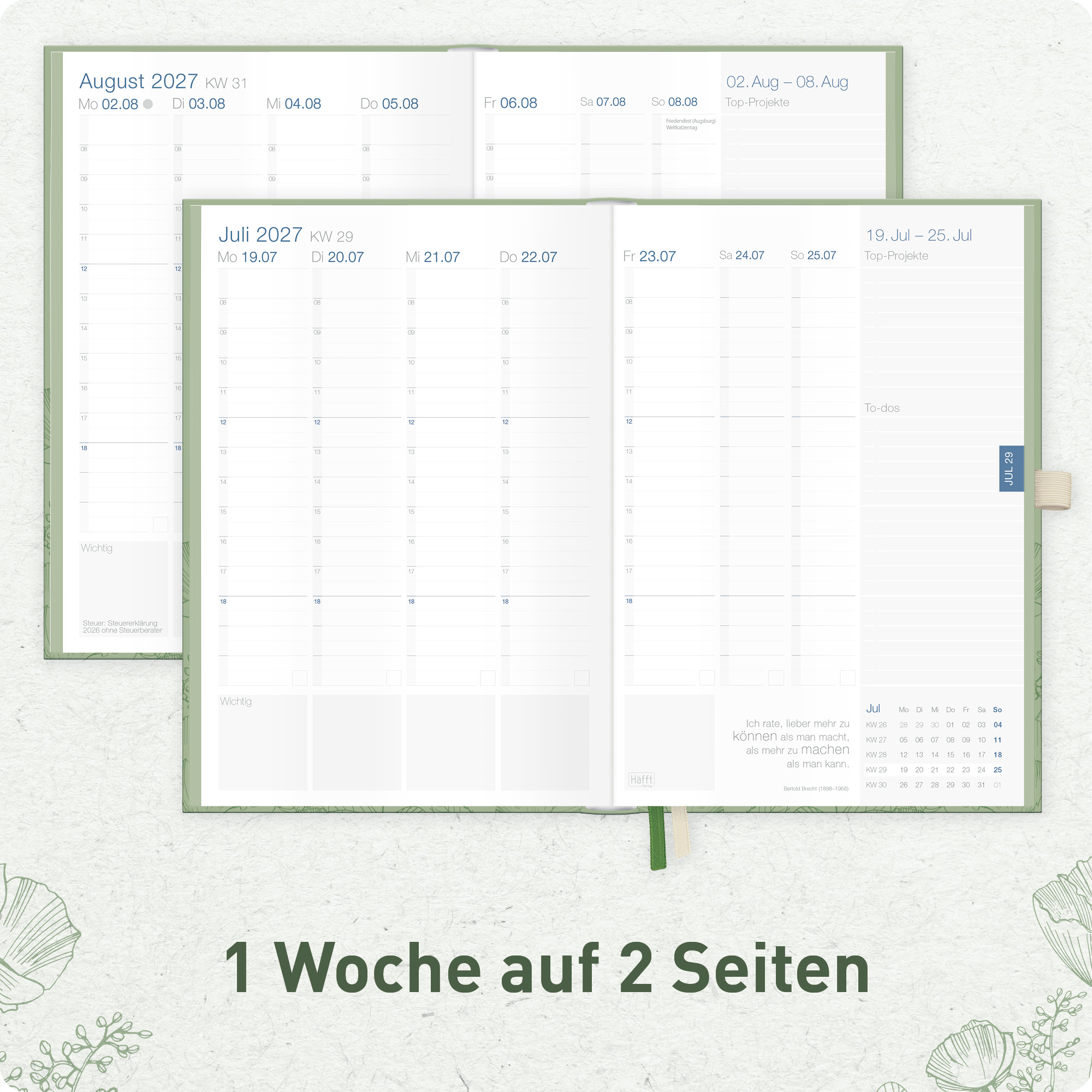 Artikelbild 4 des Artikels “Business-Timer Deluxe A5 2027 [Green Poppy] “