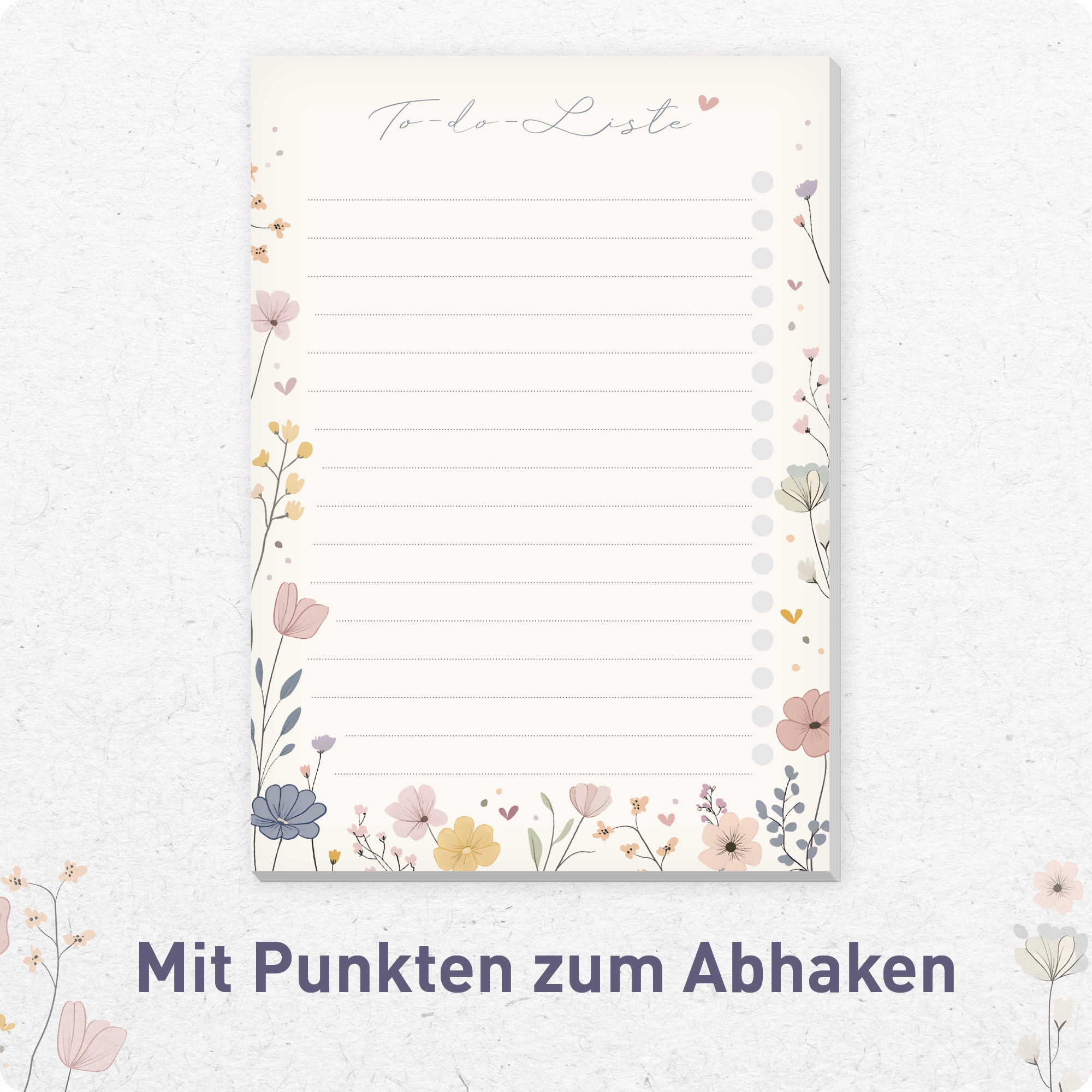 Artikelbild 4 des Artikels “paper&you To-do Listen Block A6 [Flower Joy] “