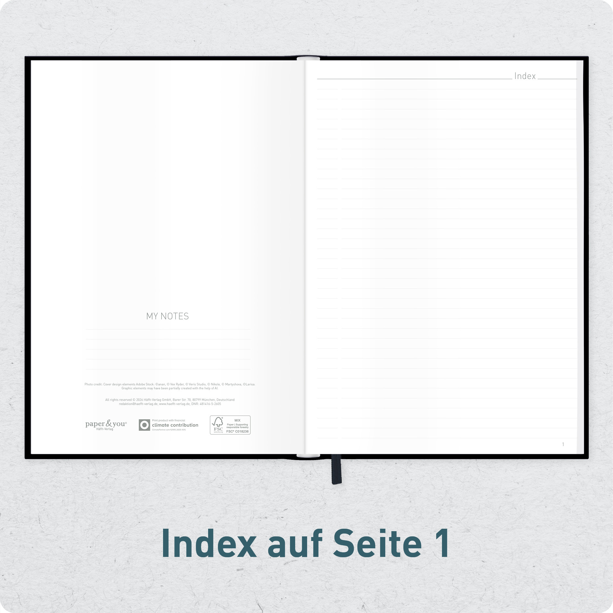 Artikelbild 4 des Artikels “paper&you Notizbuch A4+ liniert [Black Edition] “