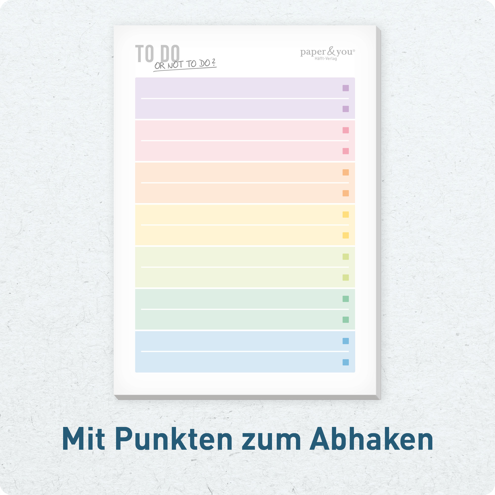 Artikelbild 4 des Artikels “paper&you To-do Listen Block A6 [Rainbow] “