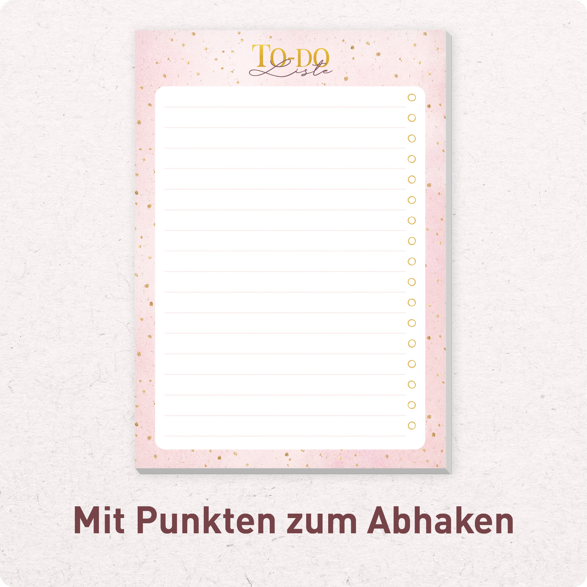 Artikelbild 4 des Artikels “paper&you To-do Listen Block A6 [Golden Dots] “