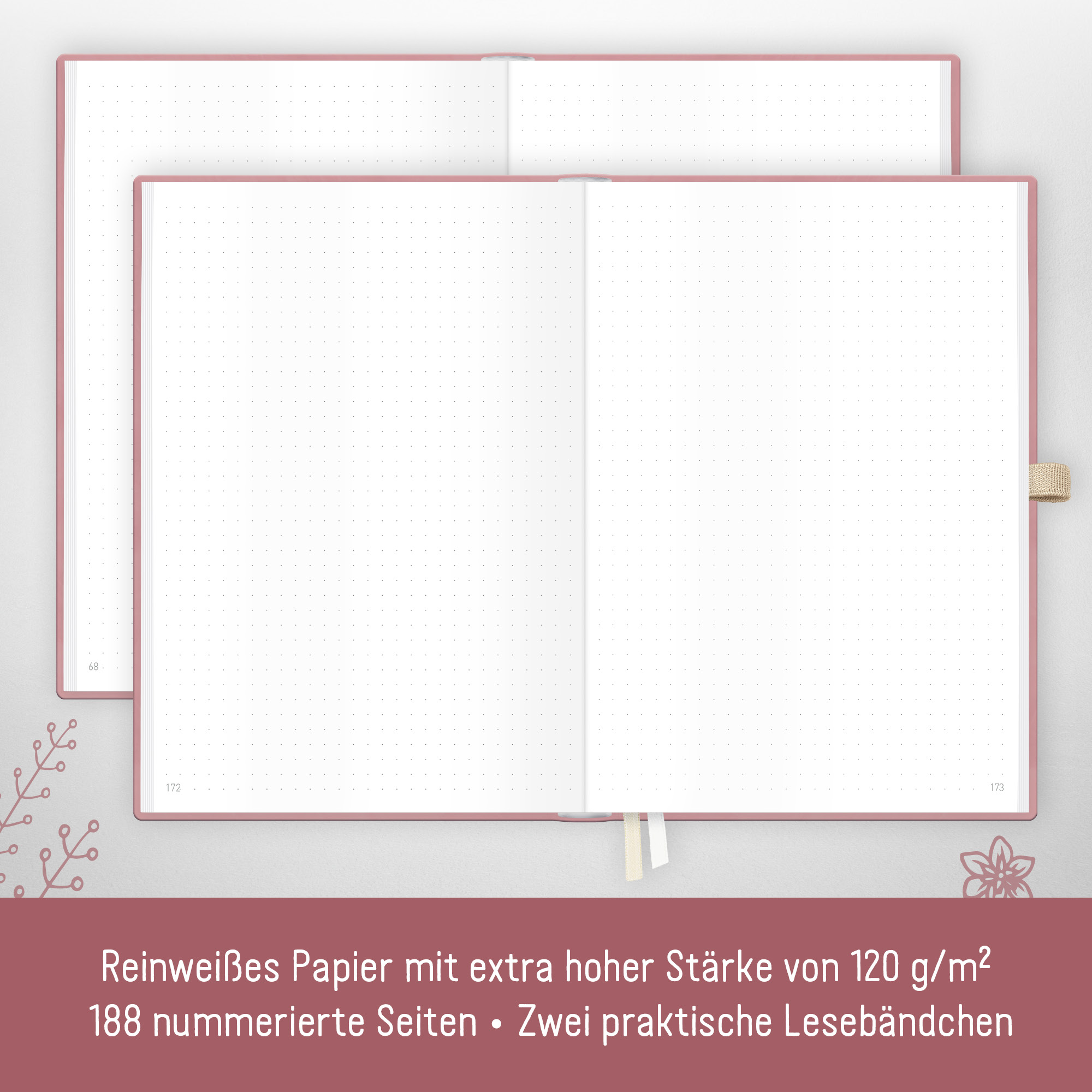 Artikelbild 4 des Artikels “p&y Journal Premium dotted A5 [Fine Flowers rosé] “