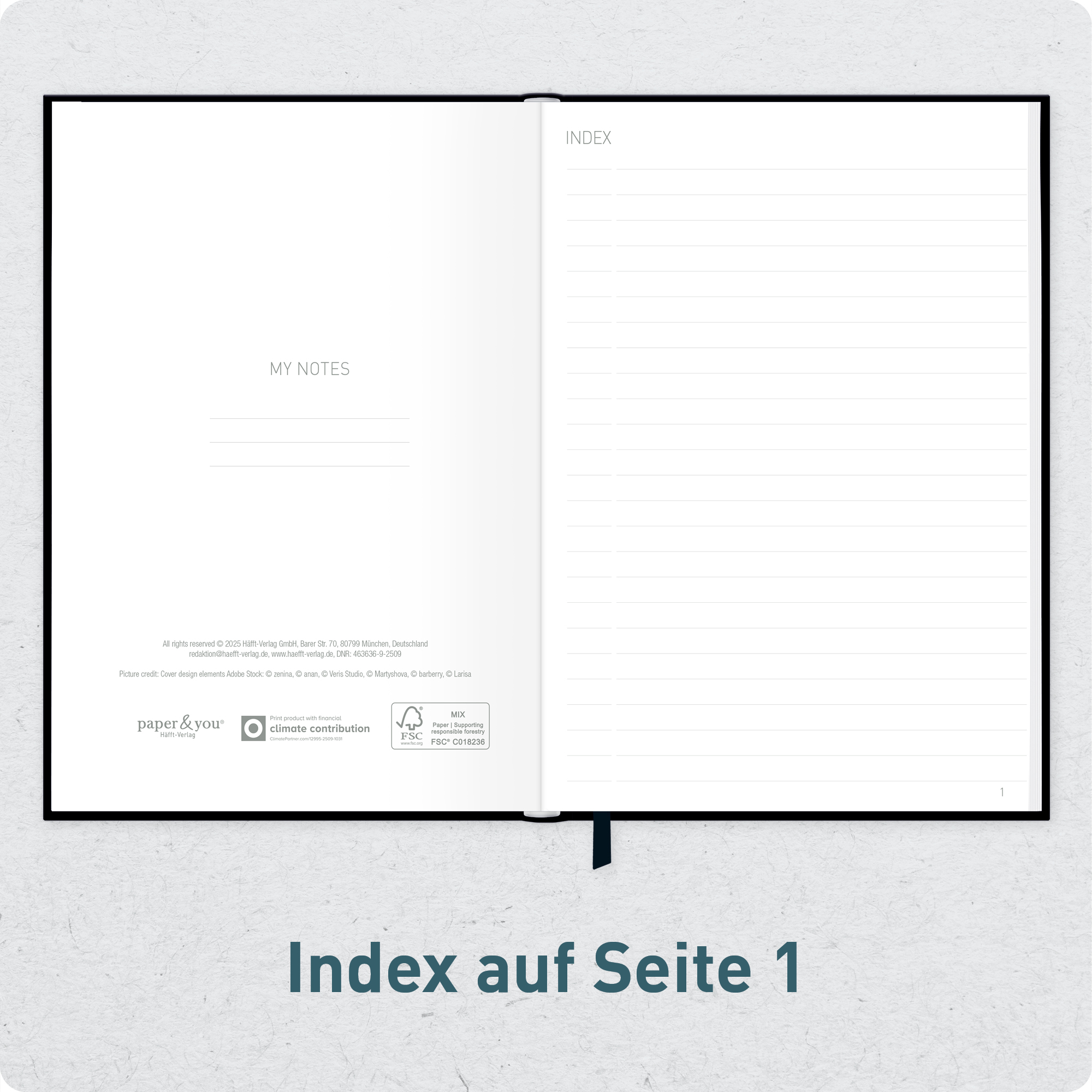 Artikelbild 4 des Artikels “paper&you Notizbuch Classic A5+ liniert [Black Edition] “