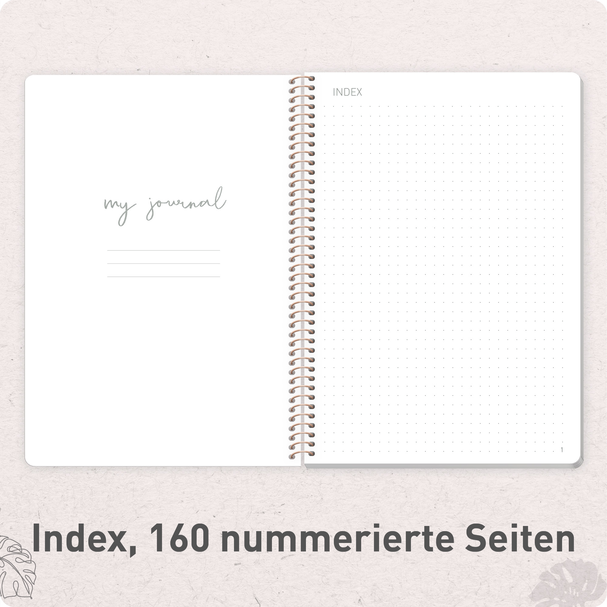 Artikelbild 4 des Artikels “Bullet Journal dotted A5 mit Spiralbindung [Create Yourself] “