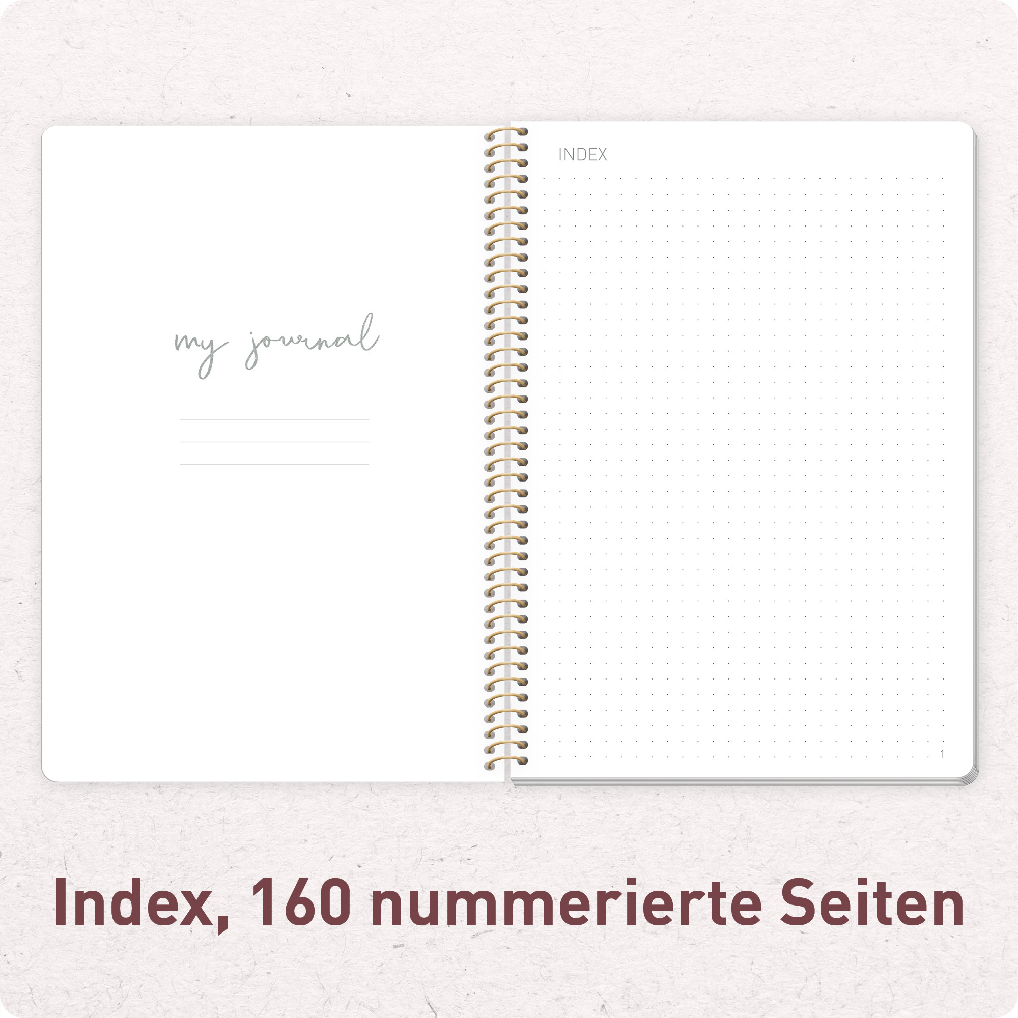 Artikelbild 4 des Artikels “Bullet Journal dotted A5 mit Spiralbindung [Glamour Dots] “