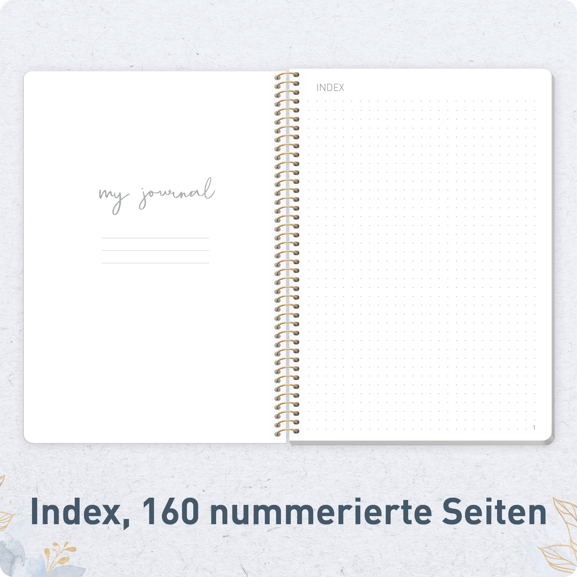 Artikelbild 4 des Artikels “Bullet Journal dotted A5 mit Spiralbindung [Time to Grow] “