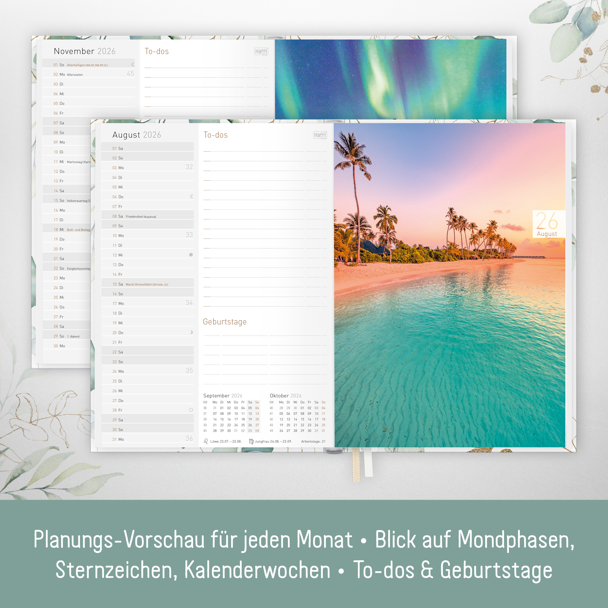 Artikelbild 4 des Artikels “Chäff-Timer Classic A5 2026 [Blattgold] “