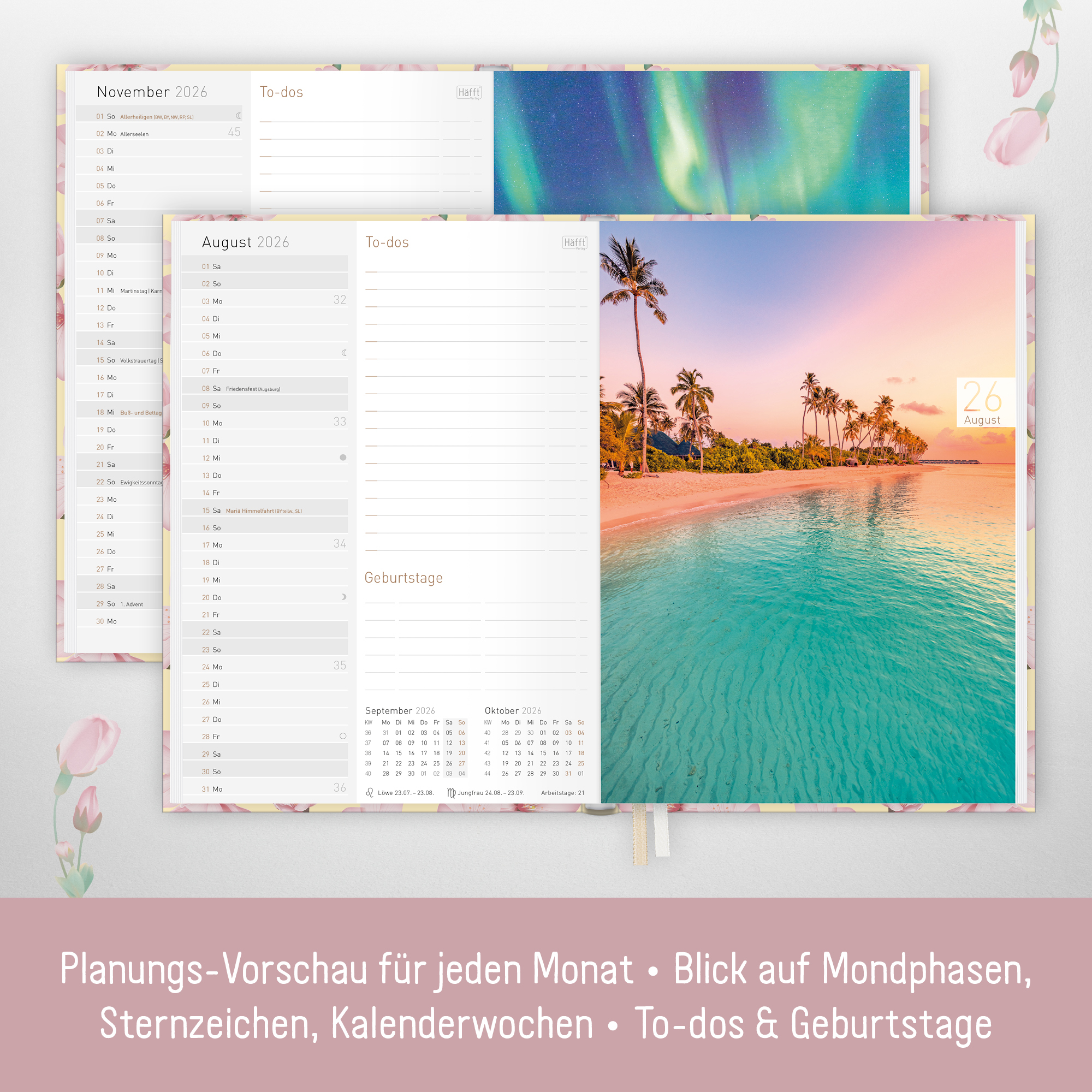 Artikelbild 4 des Artikels “Chäff-Timer Classic A5 2026 [Cherry Blossoms] “