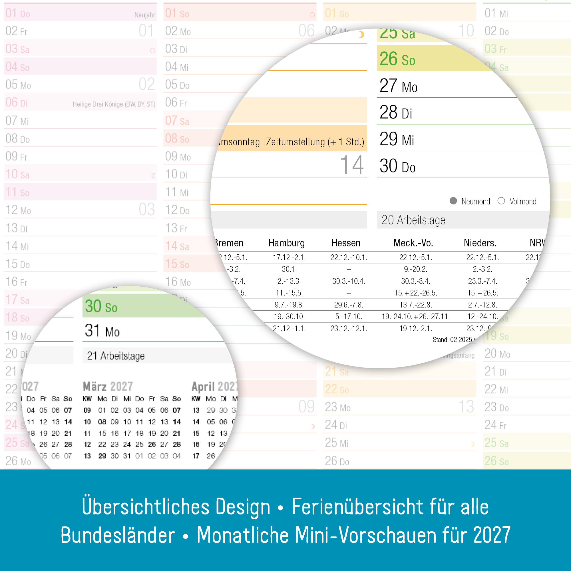 Artikelbild 4 des Artikels “Tafelkalender Premium 2026 A4 [Rainbow] “