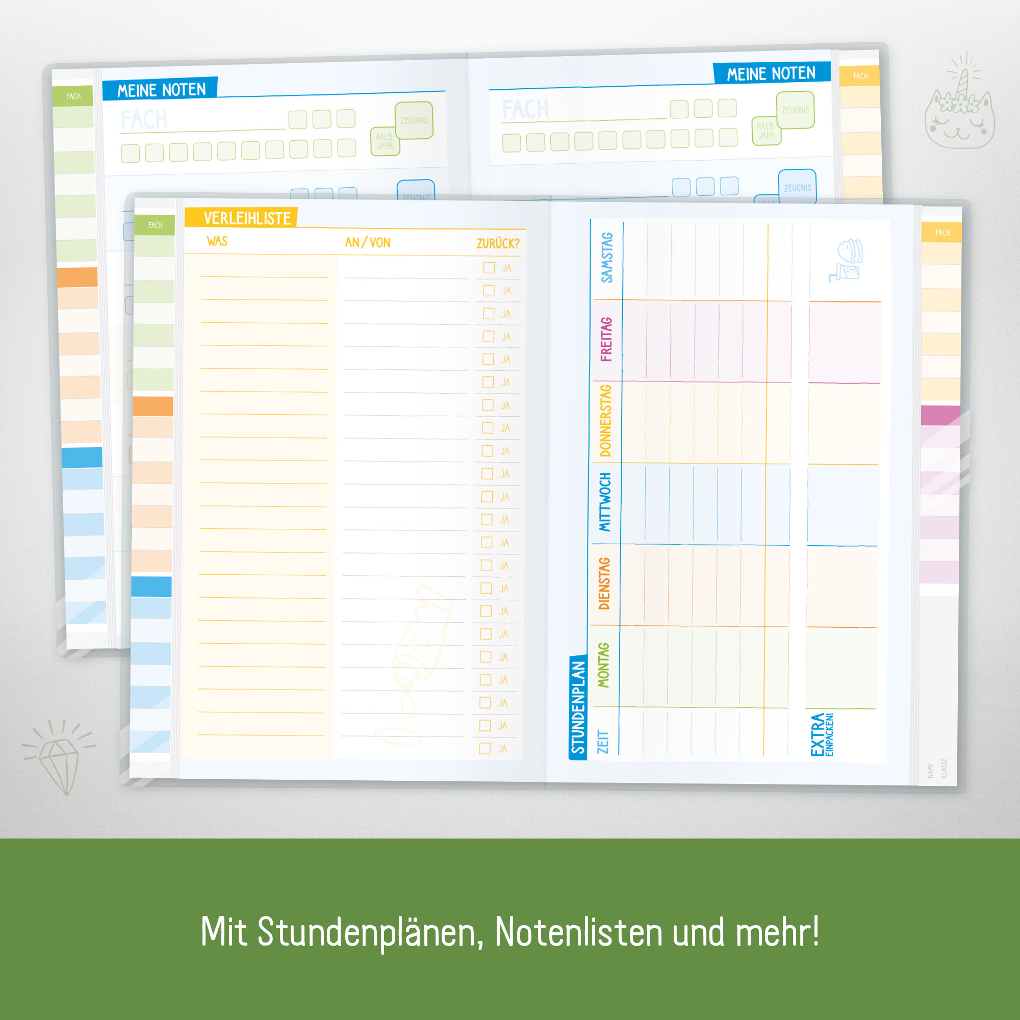 Artikelbild 5 des Artikels “Aufgabenheft Farbenfroh Smart A5 [Fußball] “