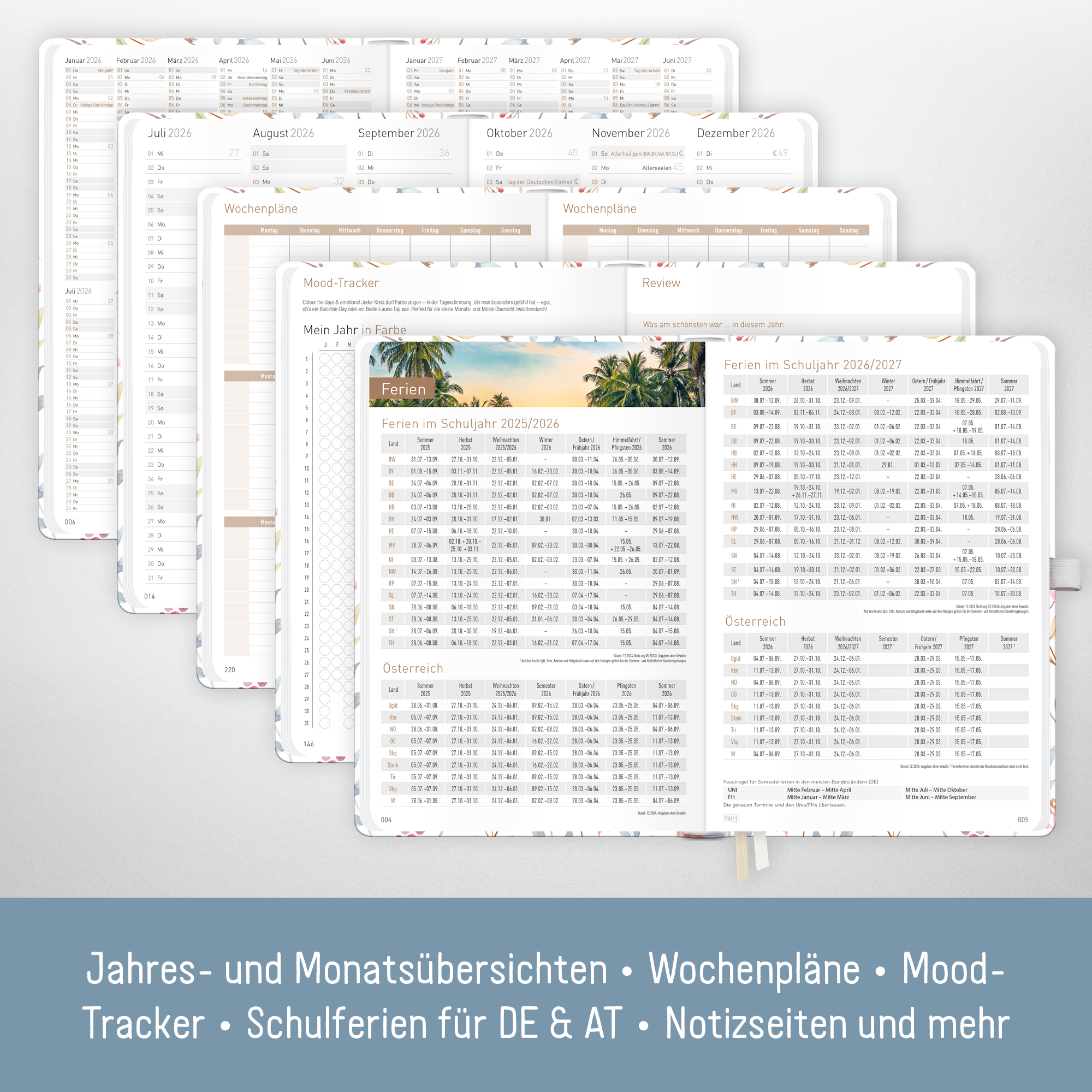 Artikelbild 5 des Artikels “Chäff-Timer Premium A5 2026 [Sweet Flowers] “