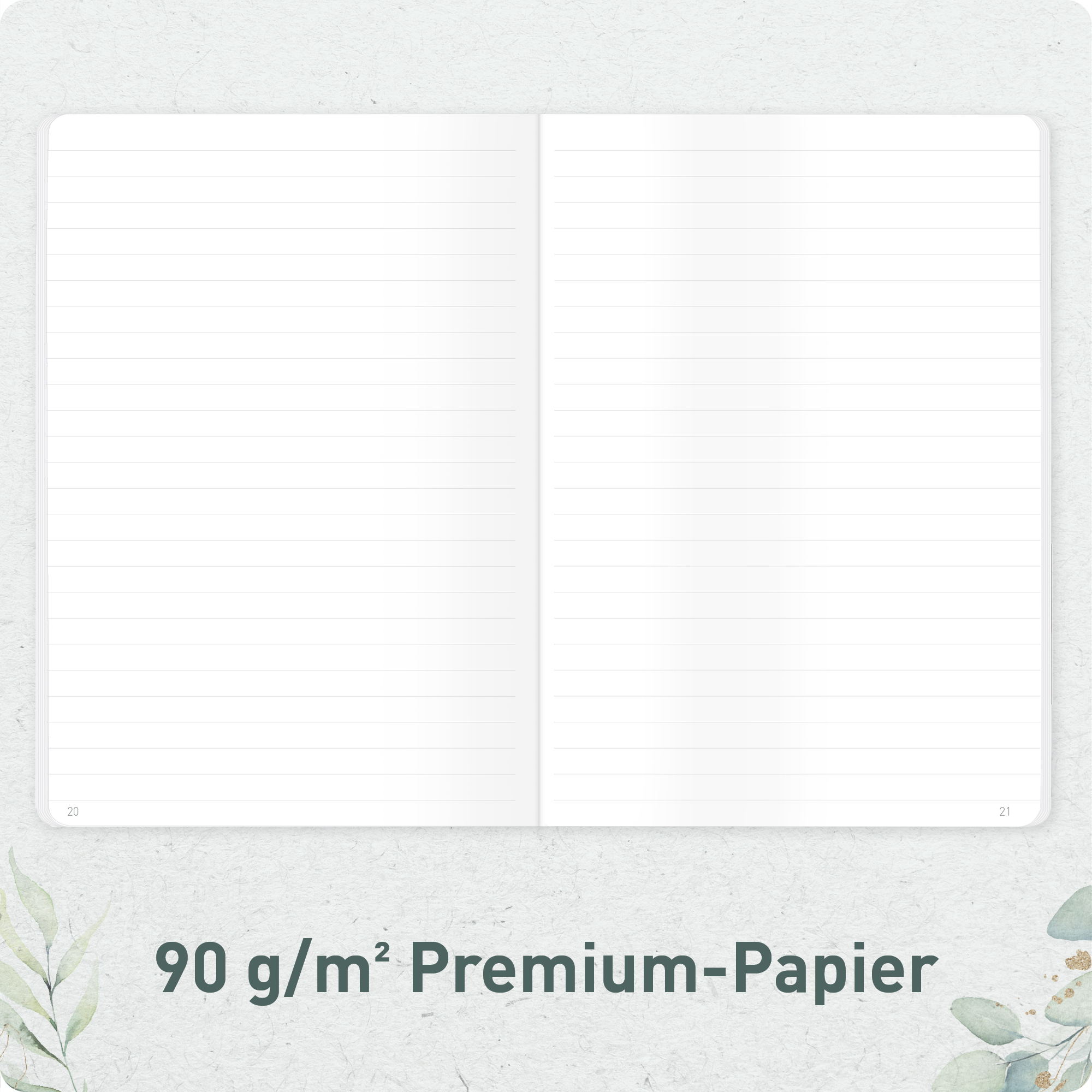 Artikelbild 5 des Artikels “paper&you Notizheft Classic liniert A5 [Blattgold] “
