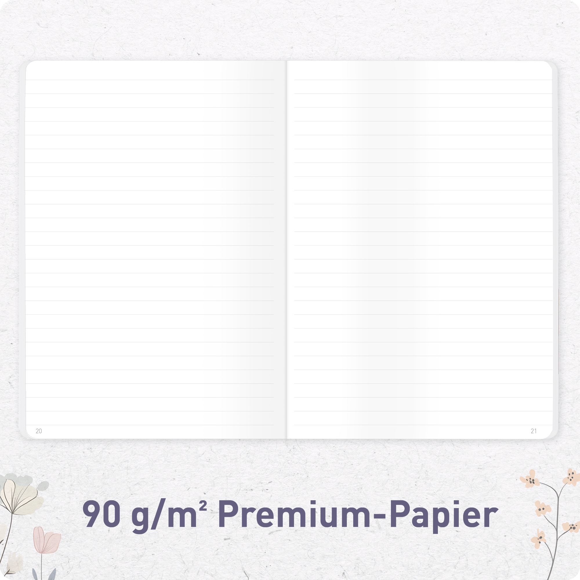 Artikelbild 5 des Artikels “paper&you Notizheft Classic liniert A5 [Flower Joy] “