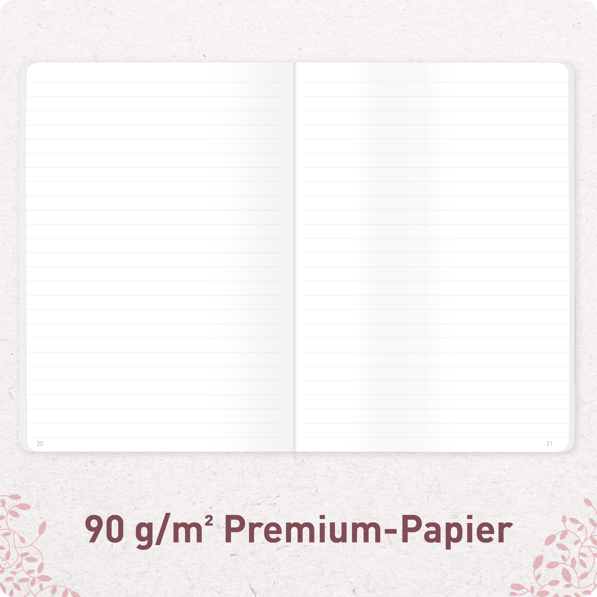 Artikelbild 5 des Artikels “paper&you Notizheft Classic liniert A5 [Red Leaves] “